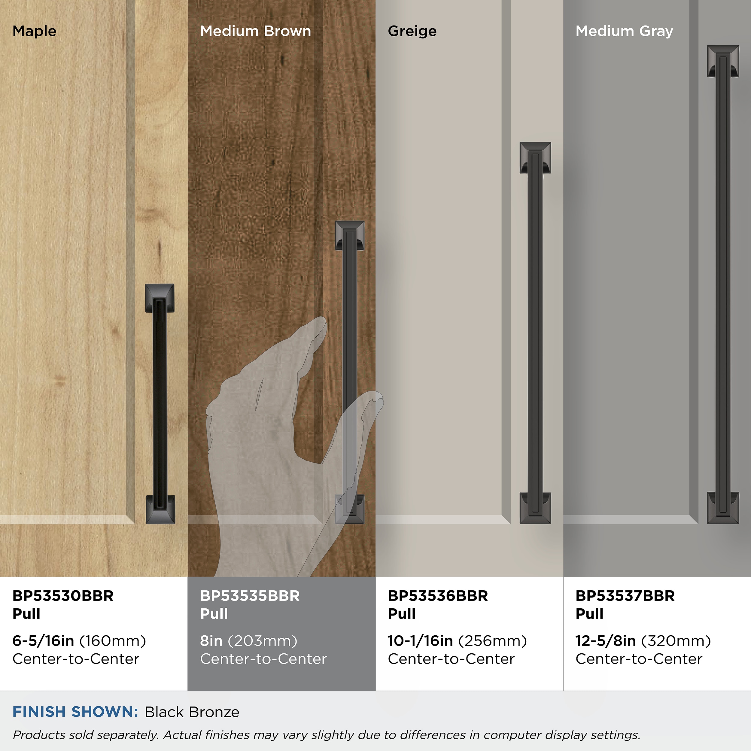 Amerock BP53535BBR Cabinet-Pulls - View #3