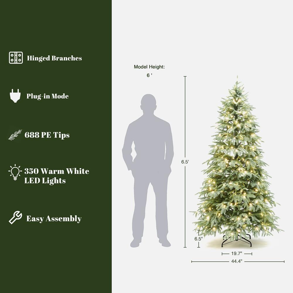 LuxenHome WHAP2528 Artificial-Christmas-Trees - View #2