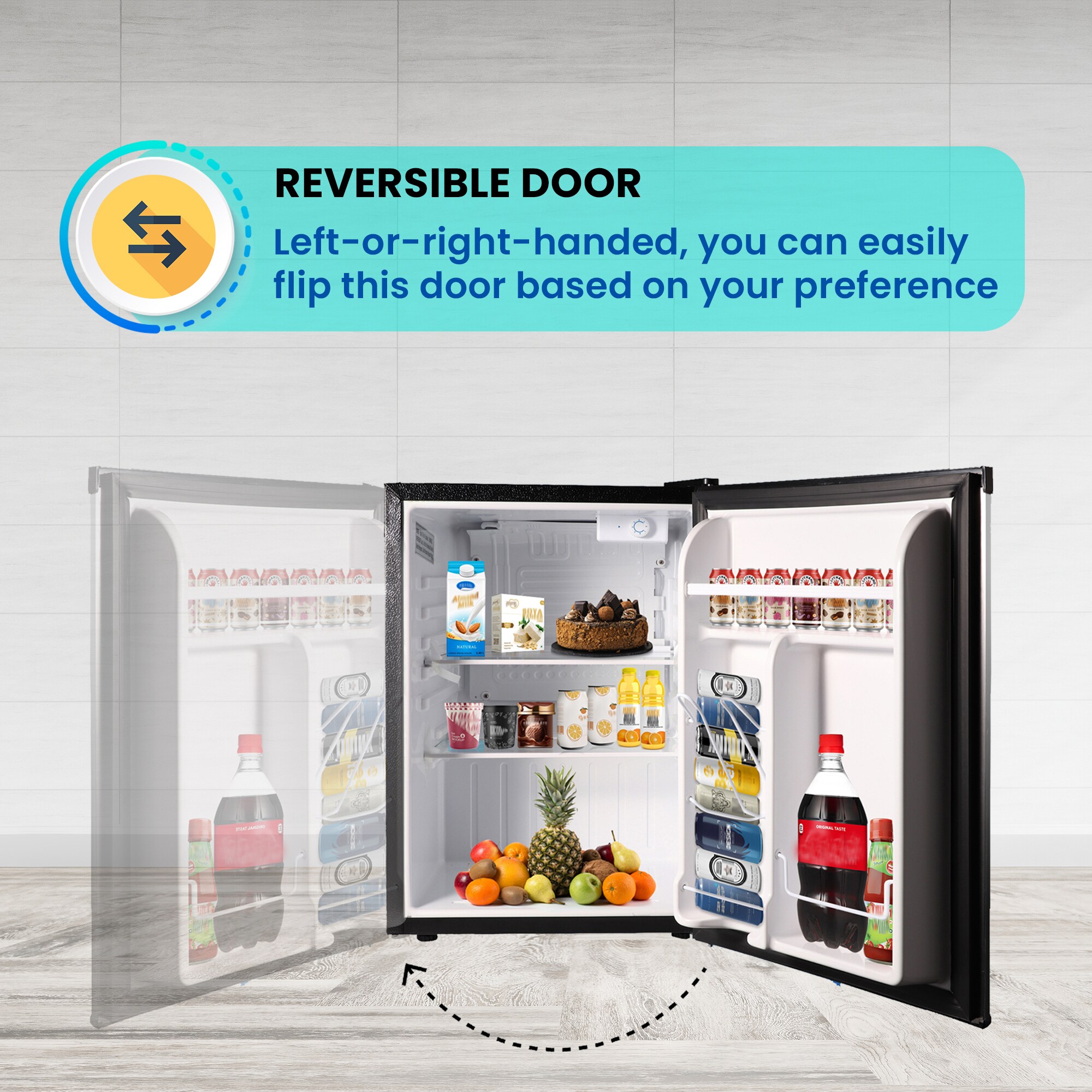 Compact Stainless Steel 2.6 cu.ft. RV Refrigerator