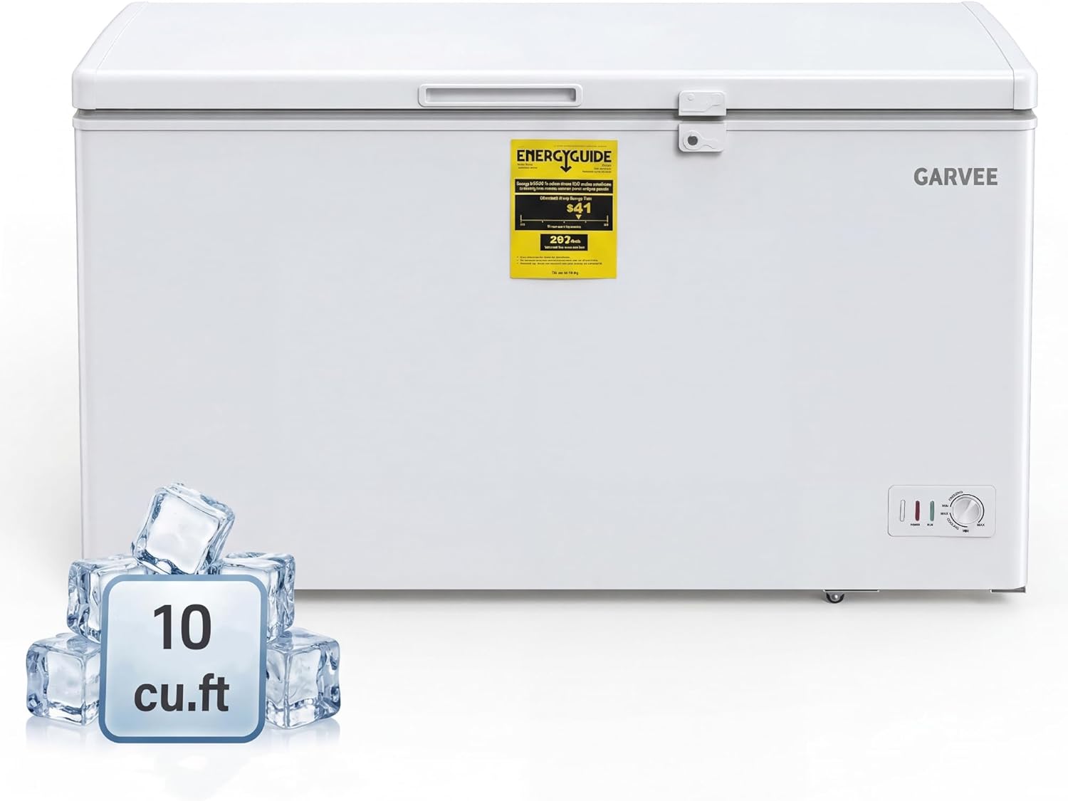 IdealHouse 10 Cubic Feet Large Capacity Stand-Alone Freezer with 6 ...