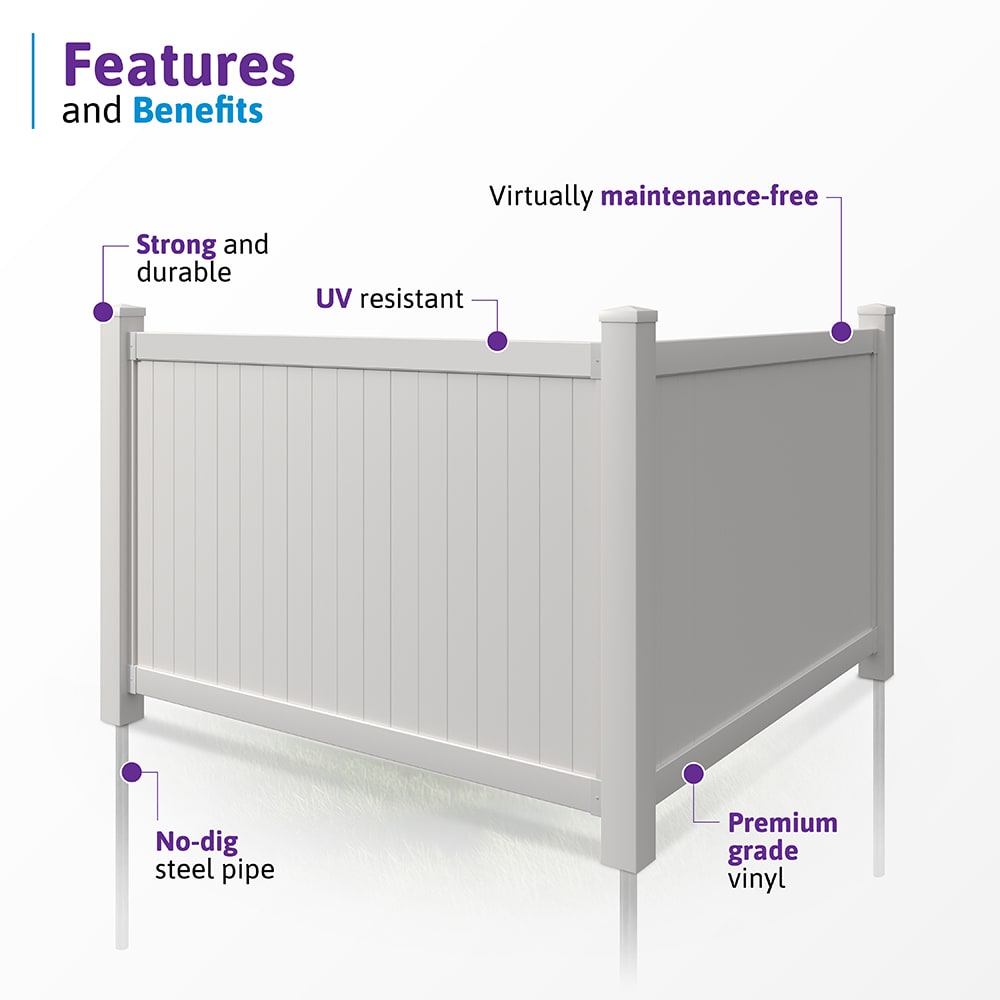 WamBam Fence BL19105 Vinyl-Fence-Panels - View #4
