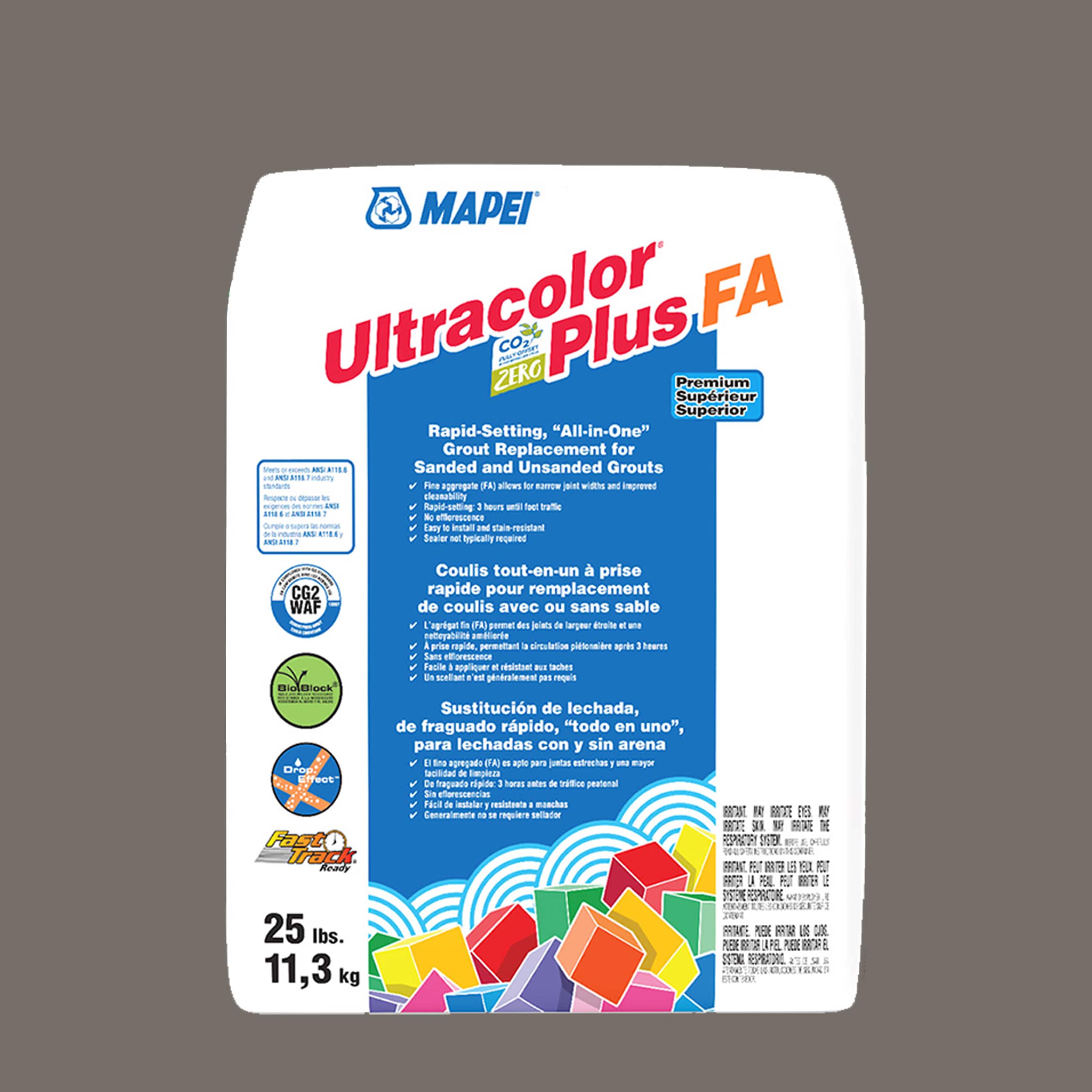 MAPEI 6BU500911 Ultracolor Plus FA Gray #5009 All-in-one Grout (25-lb)