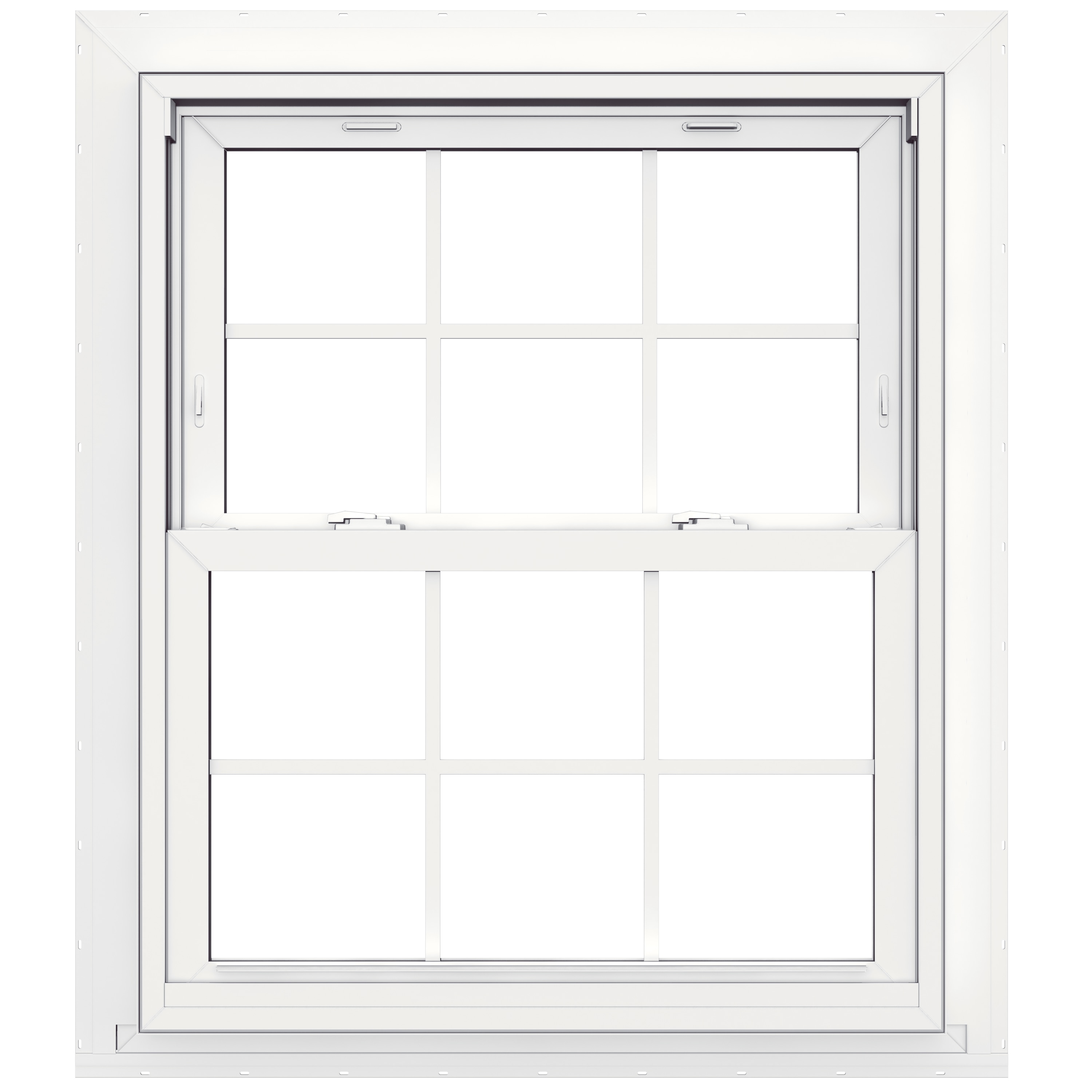 JELD-WEN Flat Casing Vinyl 31-1/2-in x 37-1/2-in White Vinyl New ...