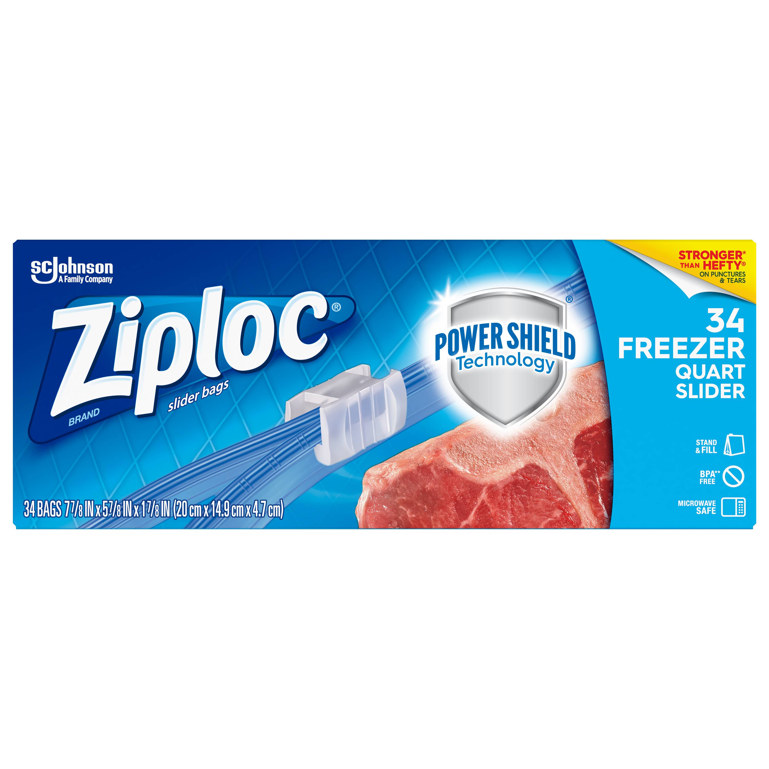 Ziploc Slider Freezer Bags Mixed Pack
