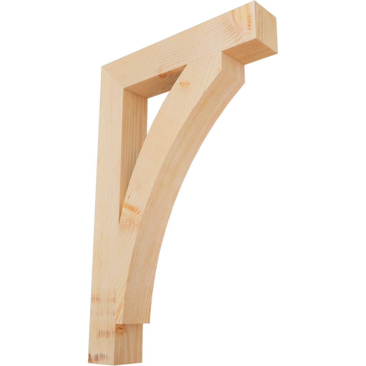 Ekena Millwork BKT04X22X34THR05SDF Thorton block smooth 3-1/2-in x 22-in x 34-in Douglas Fir Wood Standard Bracket