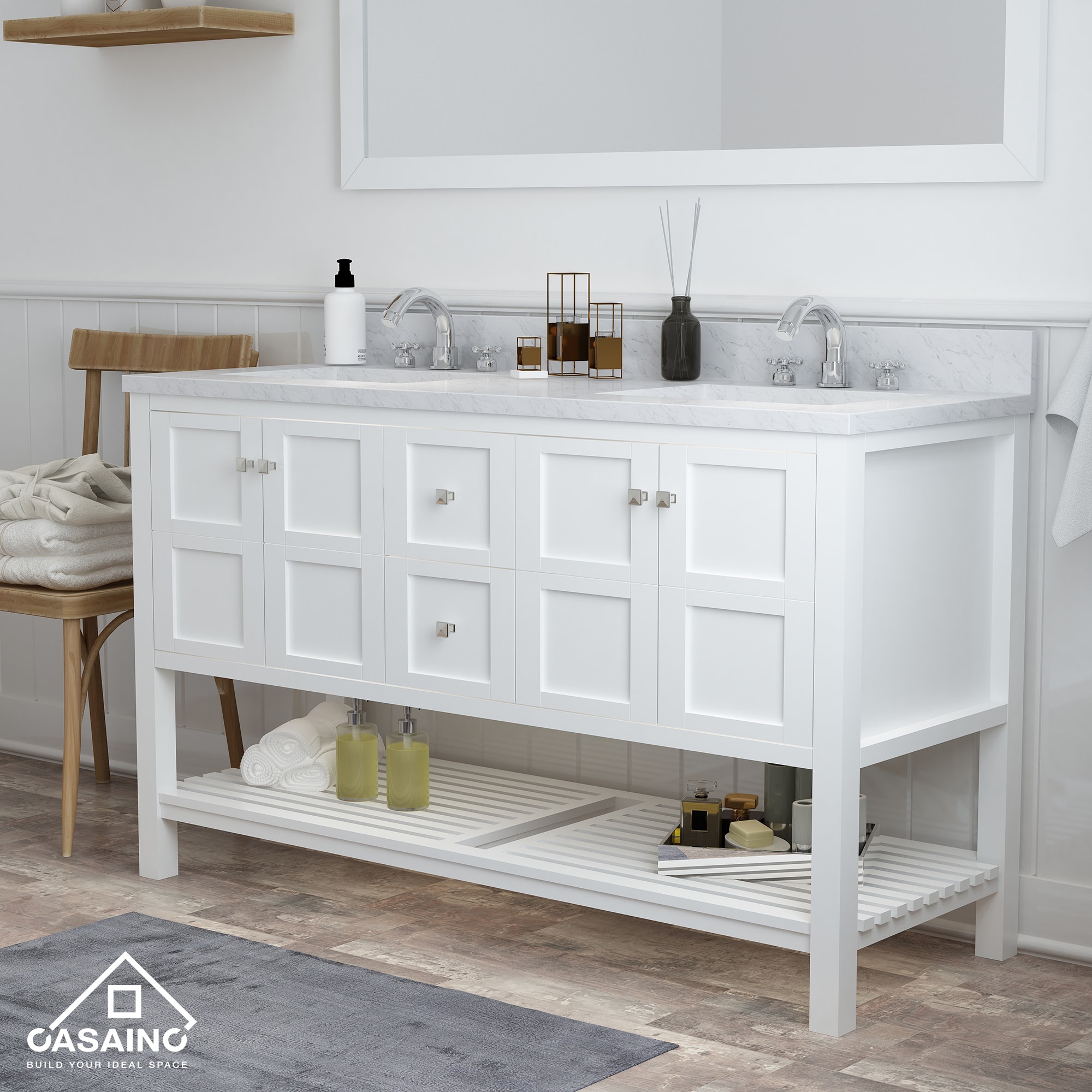 CASAINC MS-20060-CAB-WH-1 Bath-Vanity-Combo - View #3