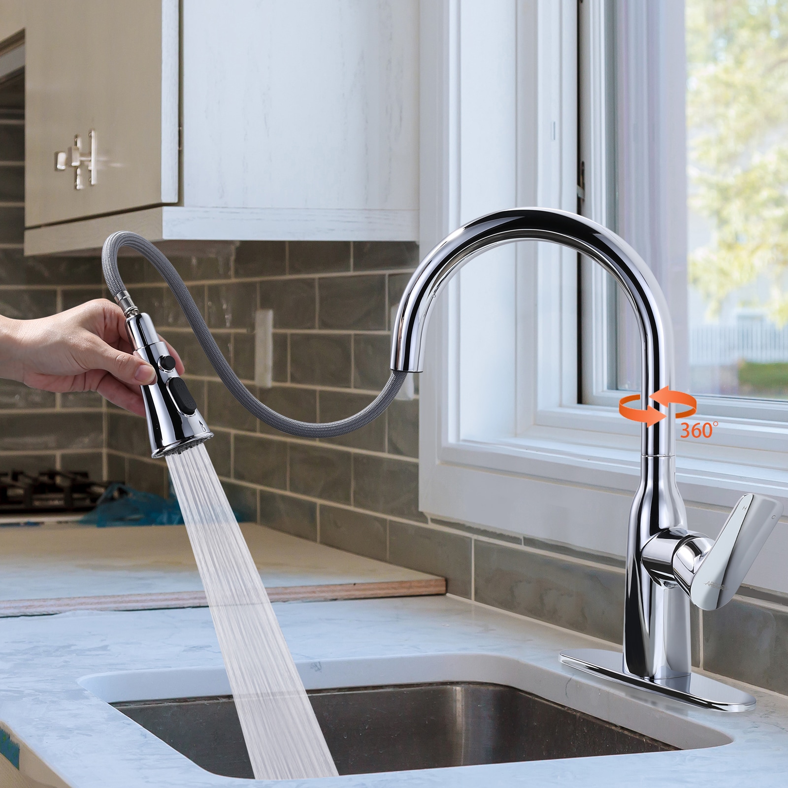 WOWOW 2310201C-LW Kitchen-Faucets - View #2