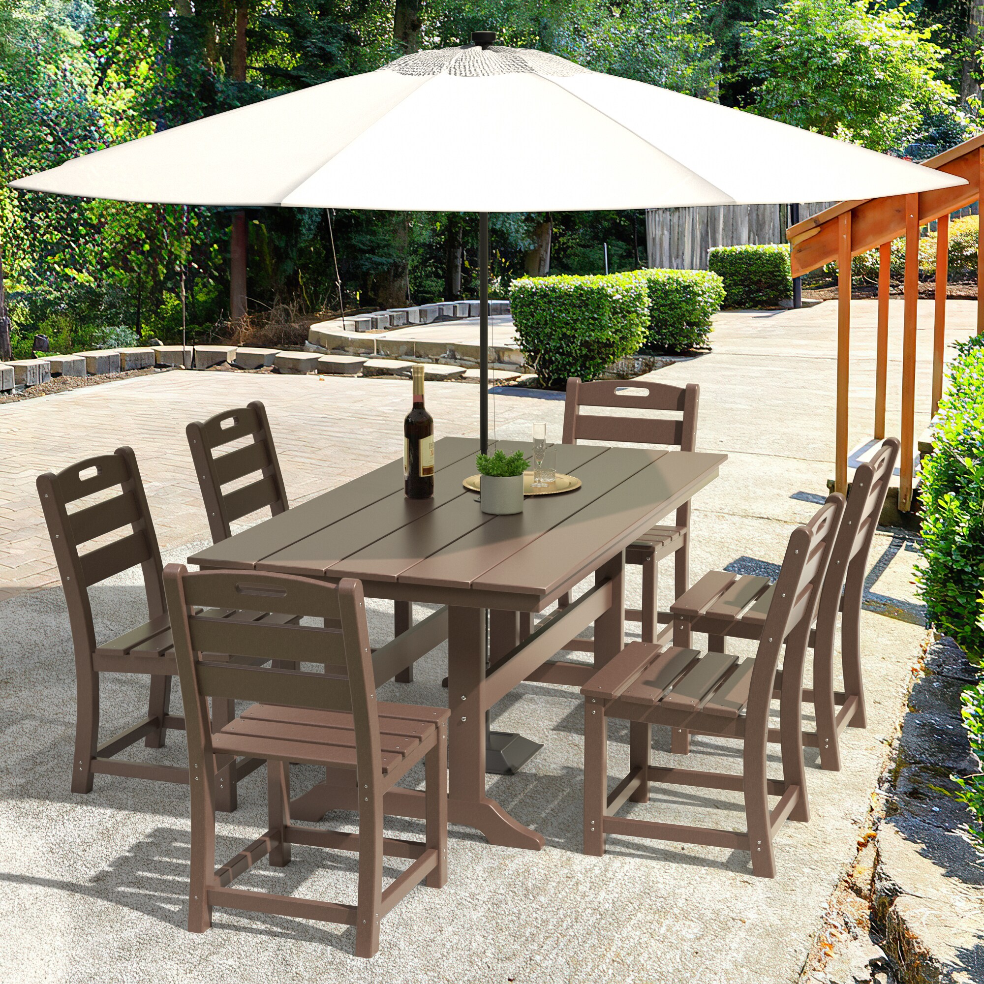 Poly furniture DT-HE02-BR Patio-Tables - View #8