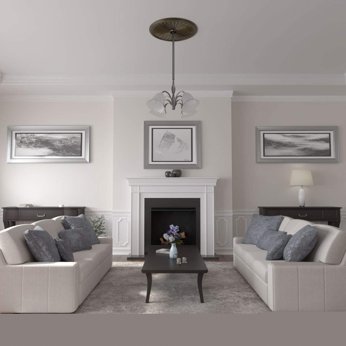 Ekena Millwork CM33LEGGS Ceiling-Medallions - View #4