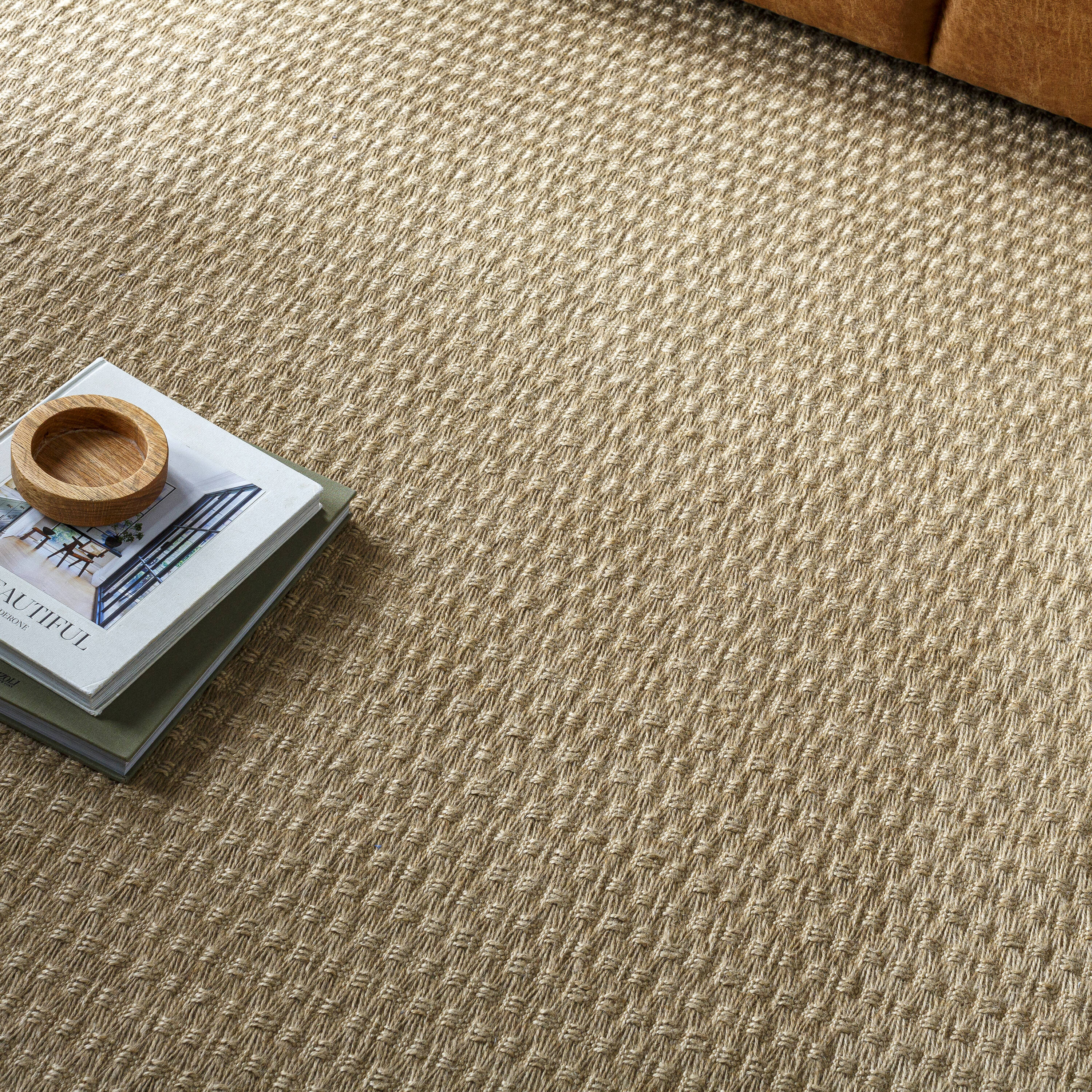 Livabliss Becki Owens Light Brown Jute Rectangular Area Rug 6'7" x 9'