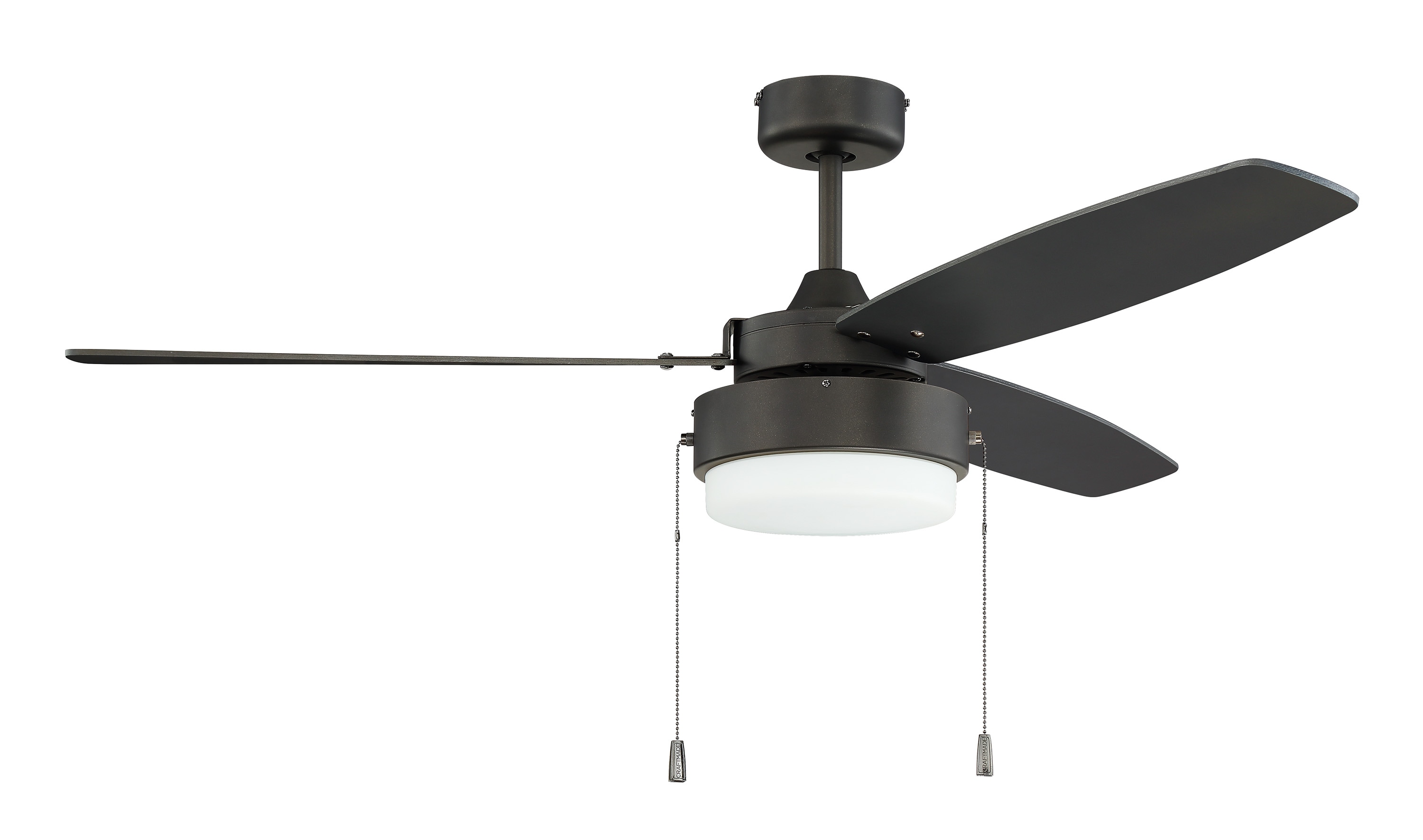 Craftmade INT52ESP3 Intrepid 52-in Espresso with Espresso Blades Ceiling Fan With Light ( 3 -Blade )