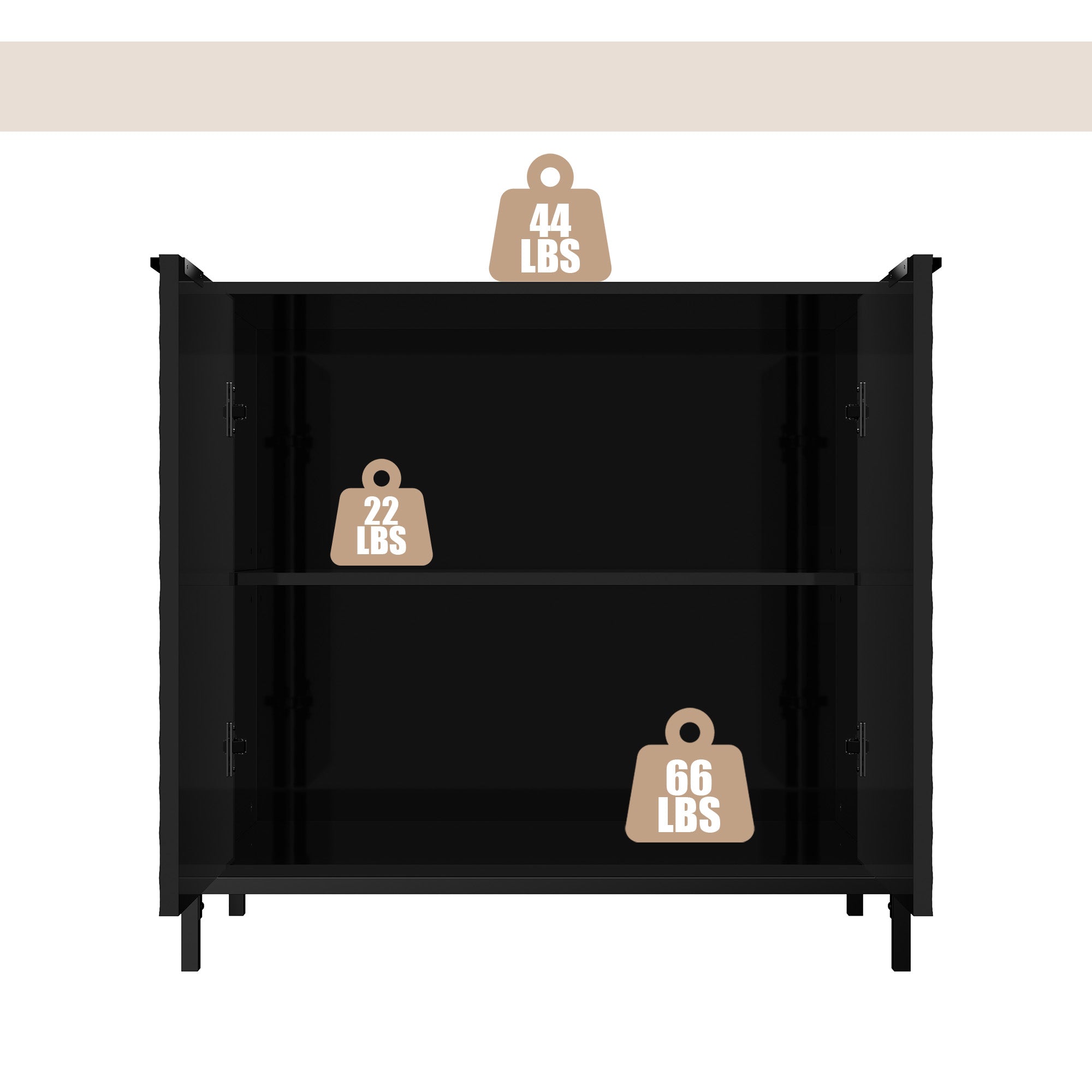 Boyel Living BL-HZ2M-BK Utility-Storage-Cabinets - View #6