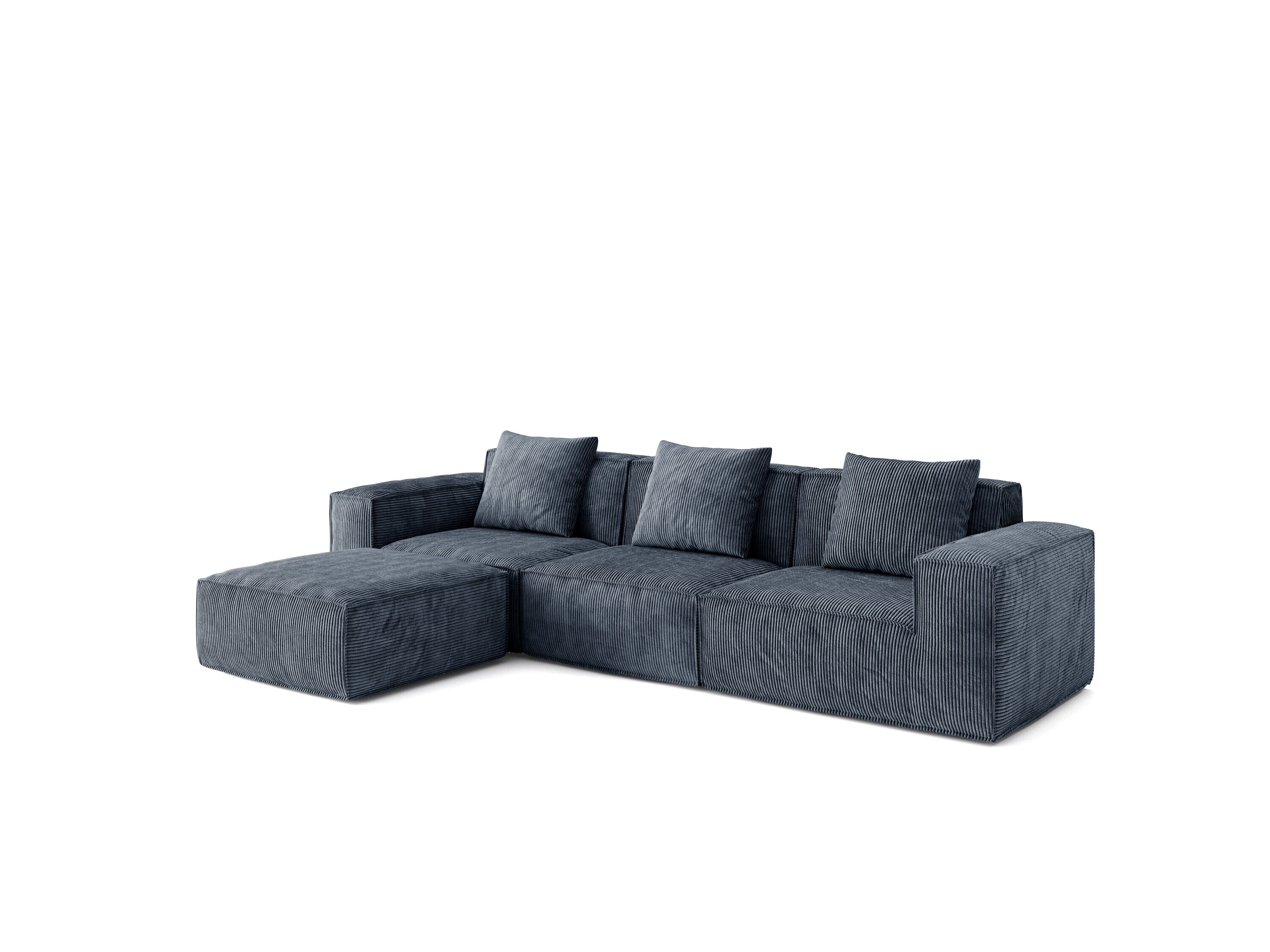 Bybafun Blue Casual Polyester Sofa bed