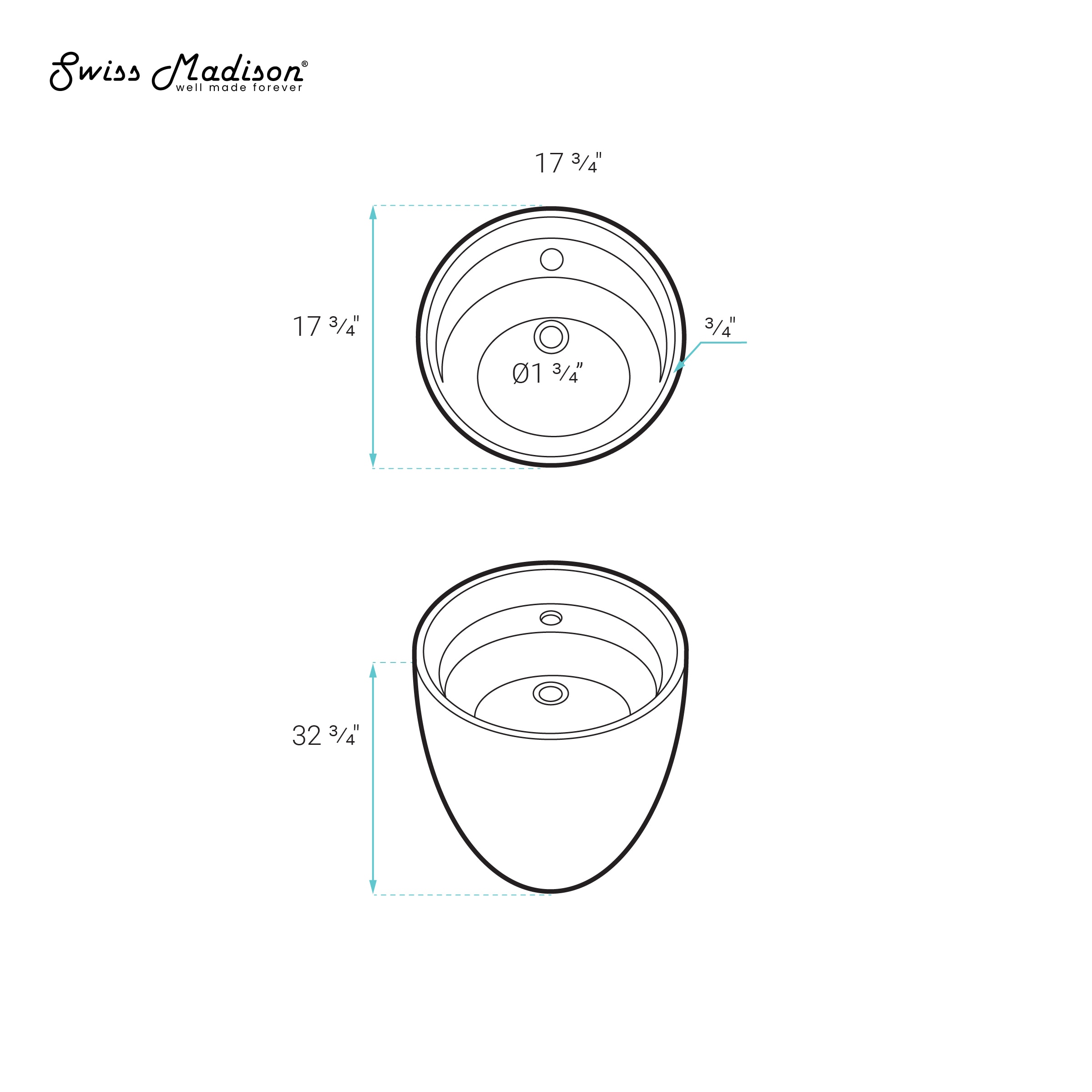 Swiss Madison SM-25-WSLUC03WH Bath-Sink - View #6