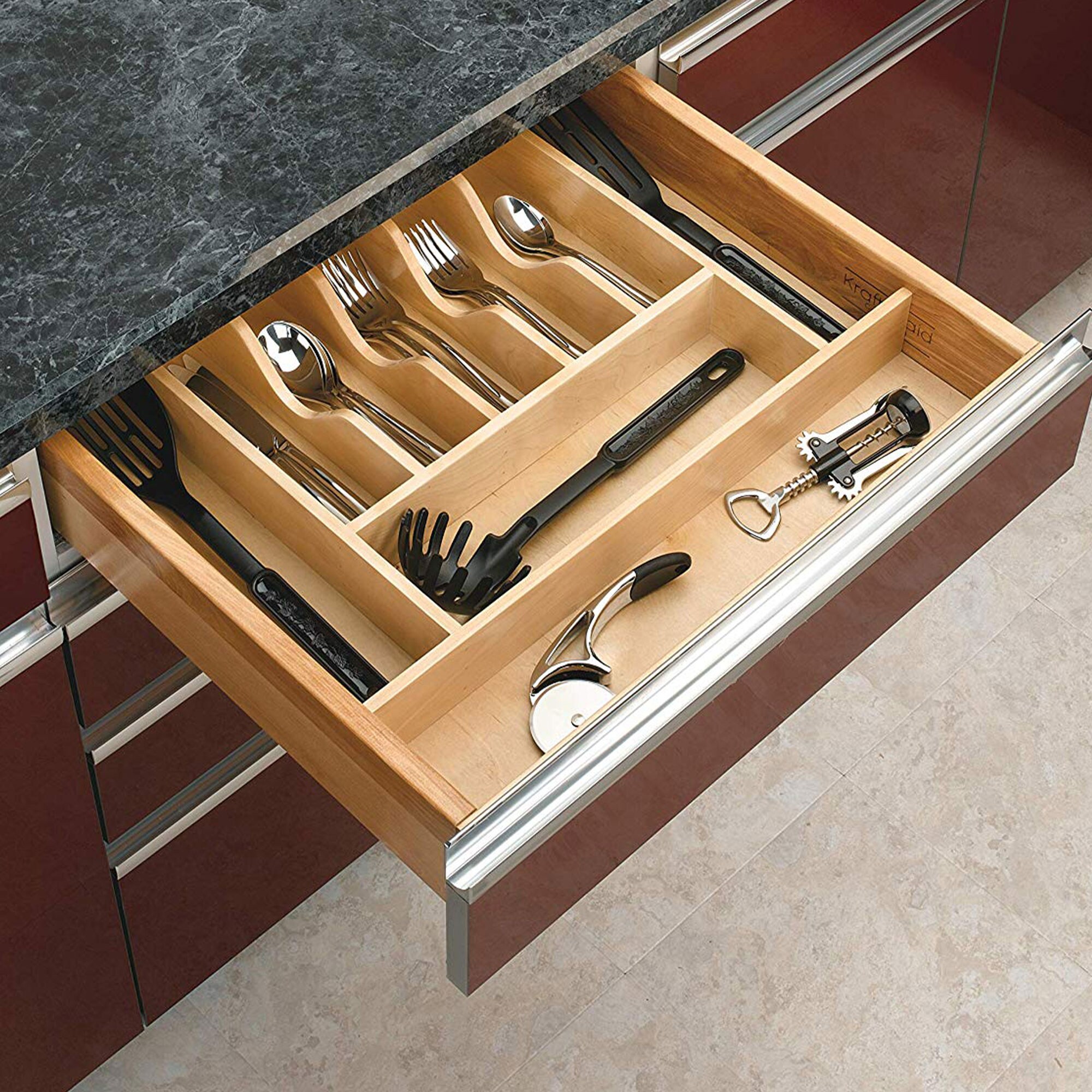 Wood Trim to Fit Drawer Utensil/Cutlery Tray Insert