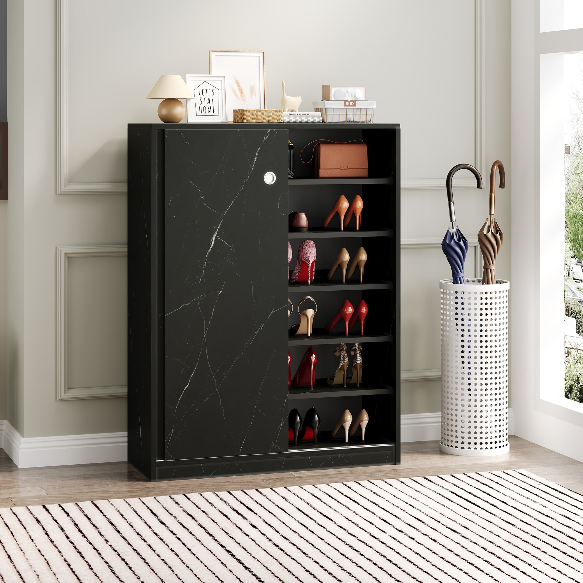 SINOFURN SYC080008BK Shoe-Racks - View #7