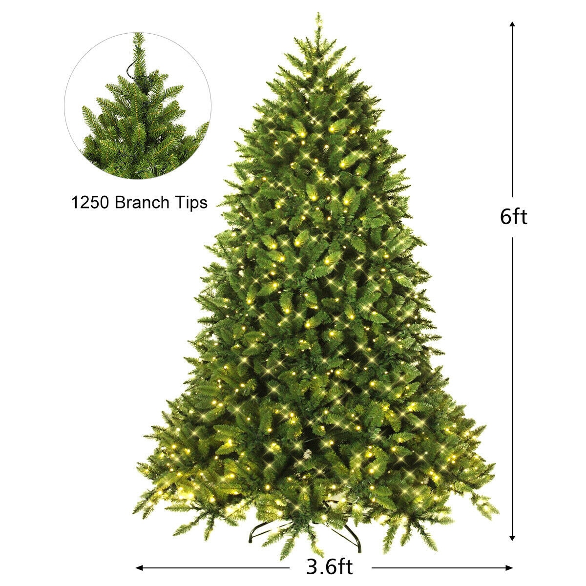 Forclover HYC-CM471C Artificial-Christmas-Trees - View #7