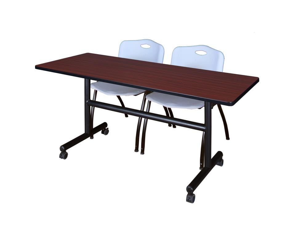 Regency MKFT6030MH47GY Training Brown 4-Person Training Table (60-in W x 29-in H)