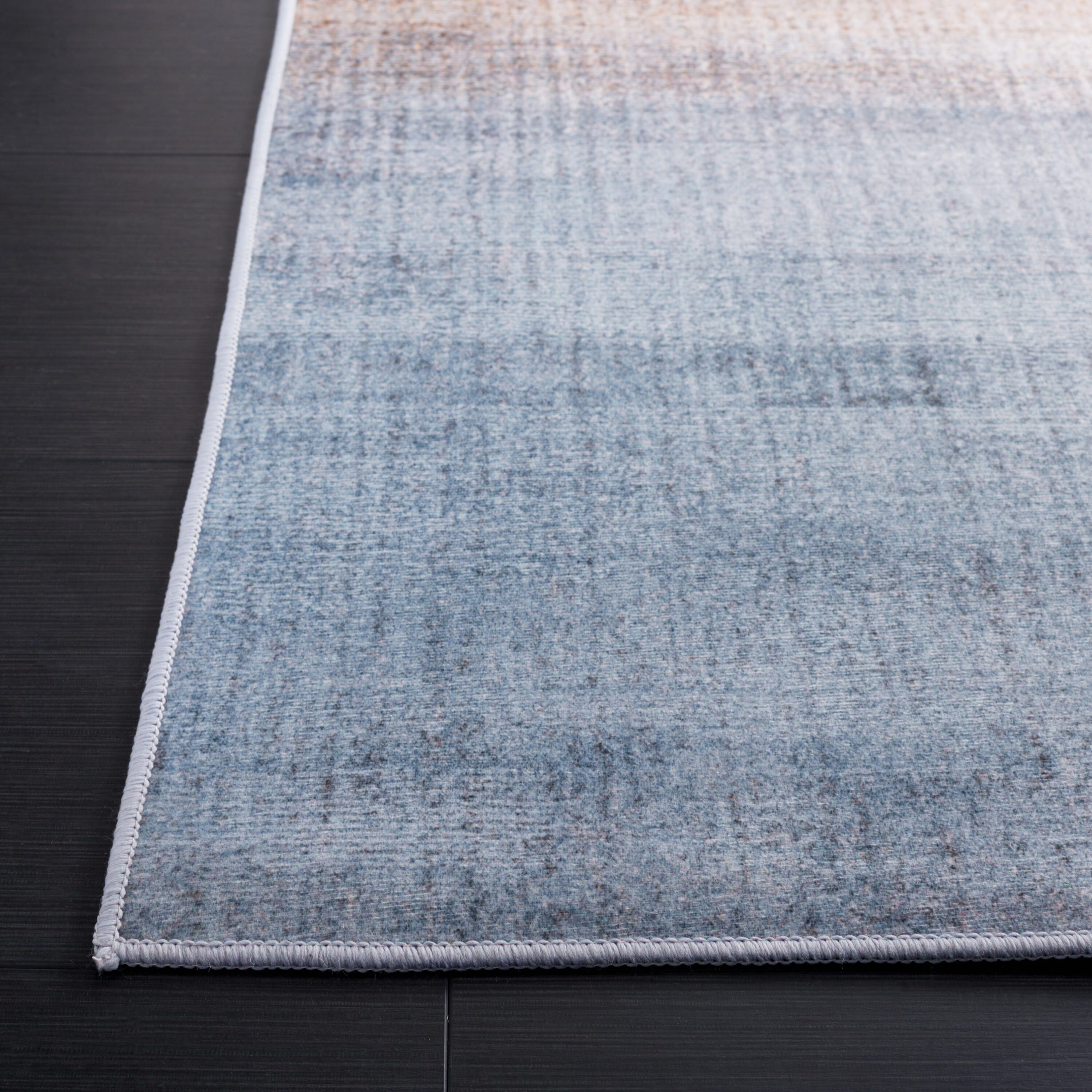 Tacoma TAC816 Power Loomed Machine Washable Accent Rug - Grey/Rust - 3'x5' - Safavieh.