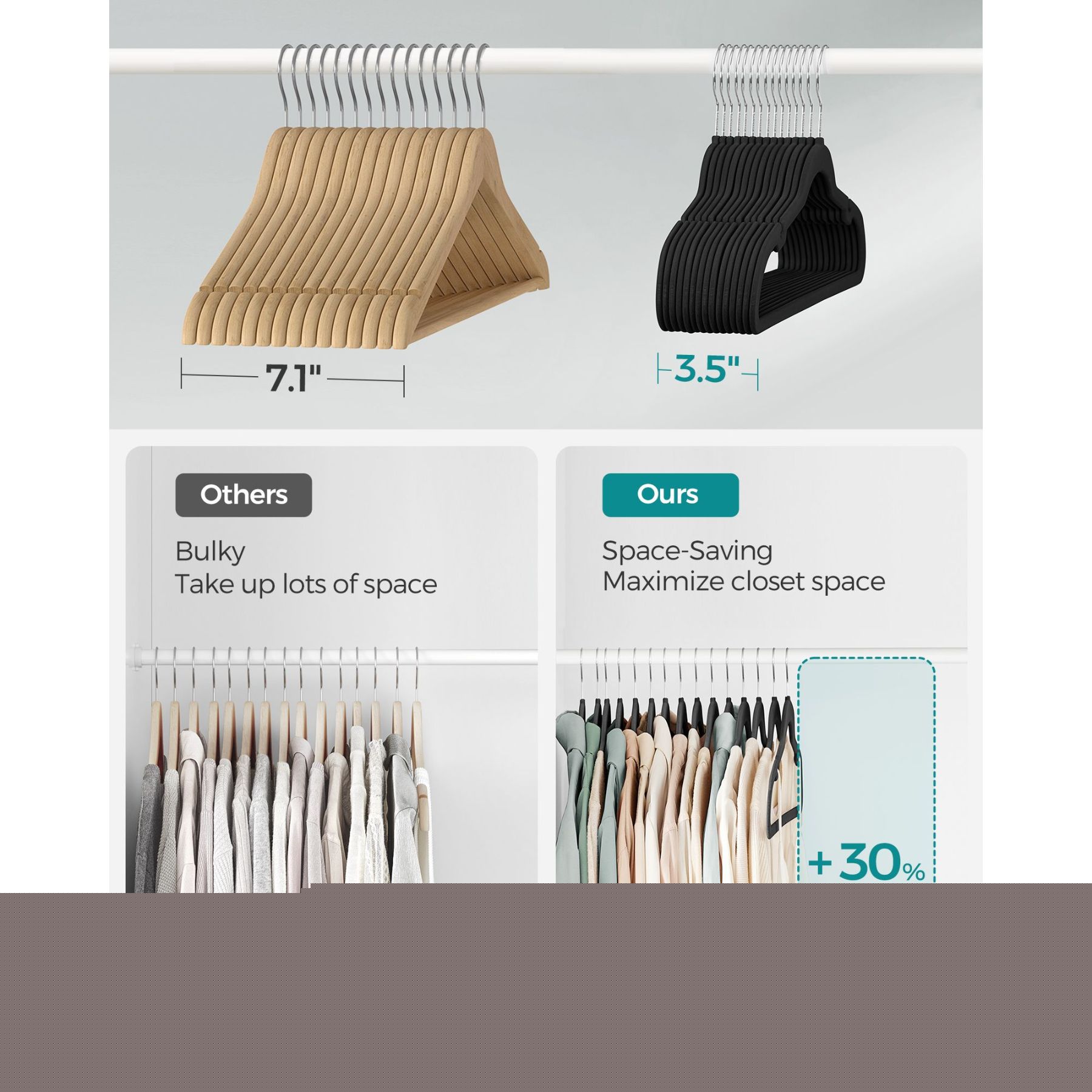 Slickblue D-SM-30B920FRCU Wood-Closet-Accessories - View #6