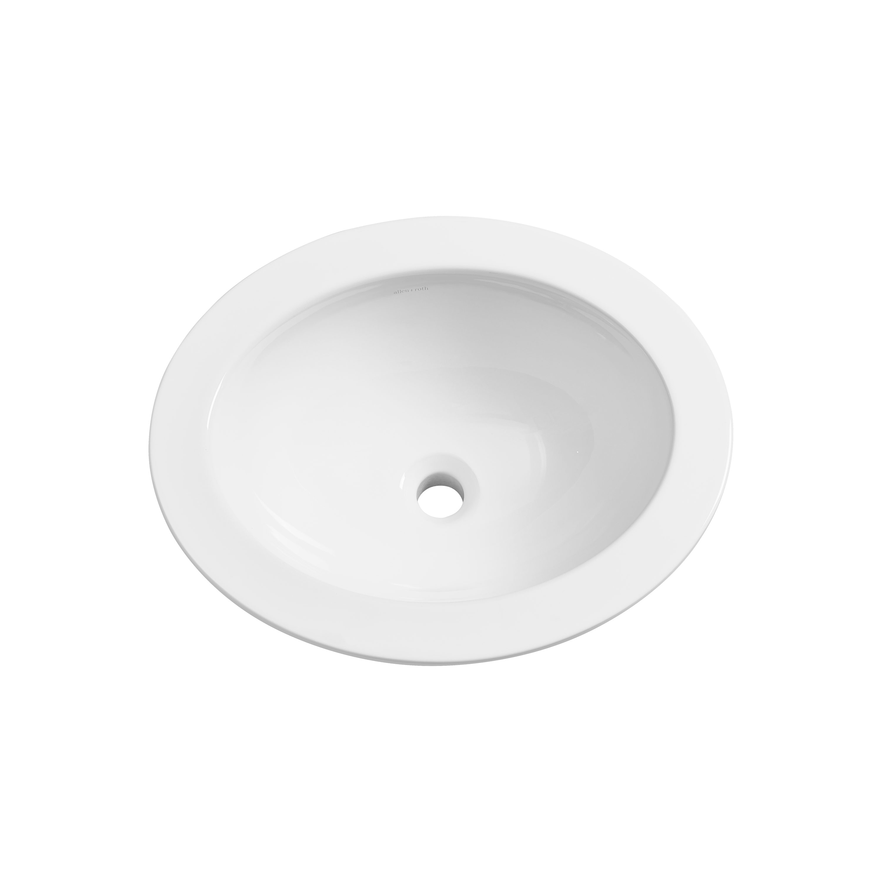 16.5-in. W CSA Oval Undermount Sink Set in White - Chrome Hardware - Overflow Drain Incl.