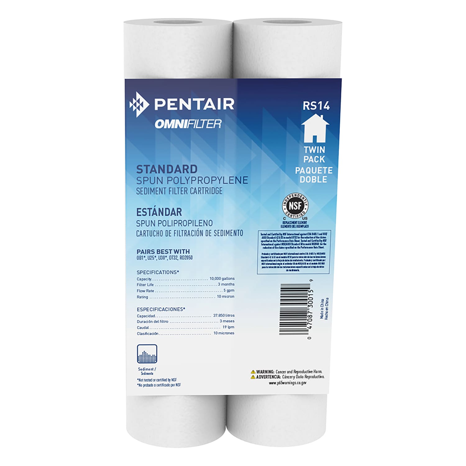 Bluefall Sediment Filter 2-Pack Sediment and Particulate Under Sink  Replacement Filter in the Replacement Water Filters & Cartridges department  at