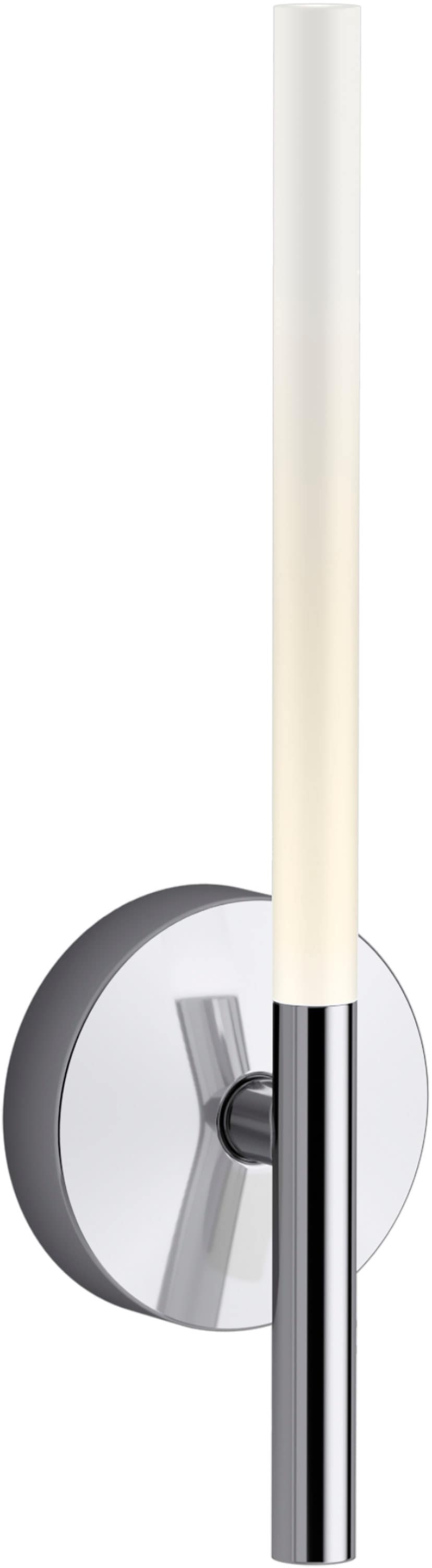 KOHLER 23463-SCLED-CPL Components 5.13-in W 1 -Light Polished Chrome Integrated LED Wall Sconce