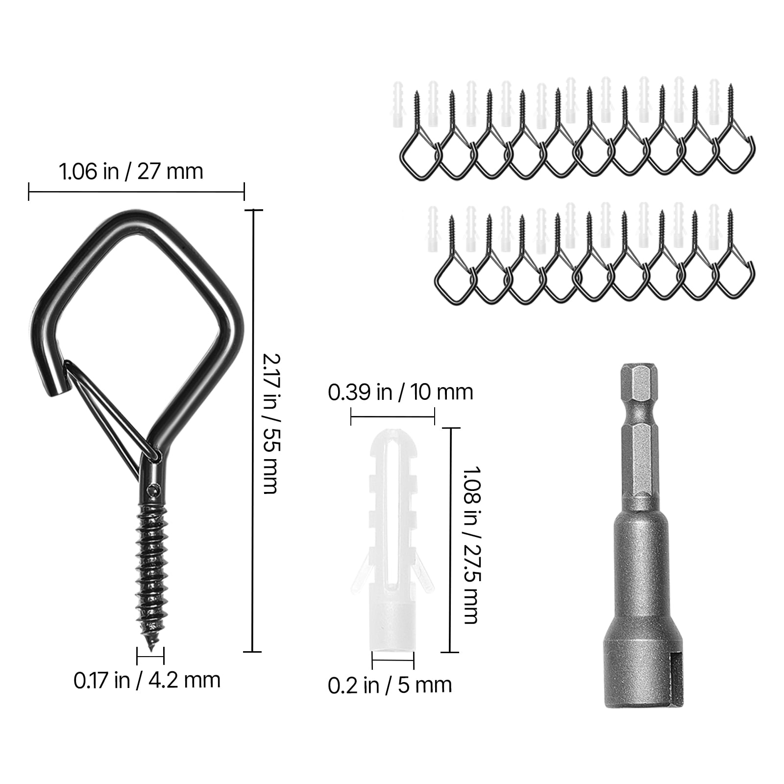 GIVIMO LW102GIVSS0017 Garage-Storage-Hooks - View #3