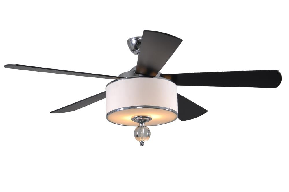Allen Roth 52 In Victoria Hrb W Drum Shade The Ceiling Fans Department At Com - Allen Roth Ceiling Fan Light Troubleshooting