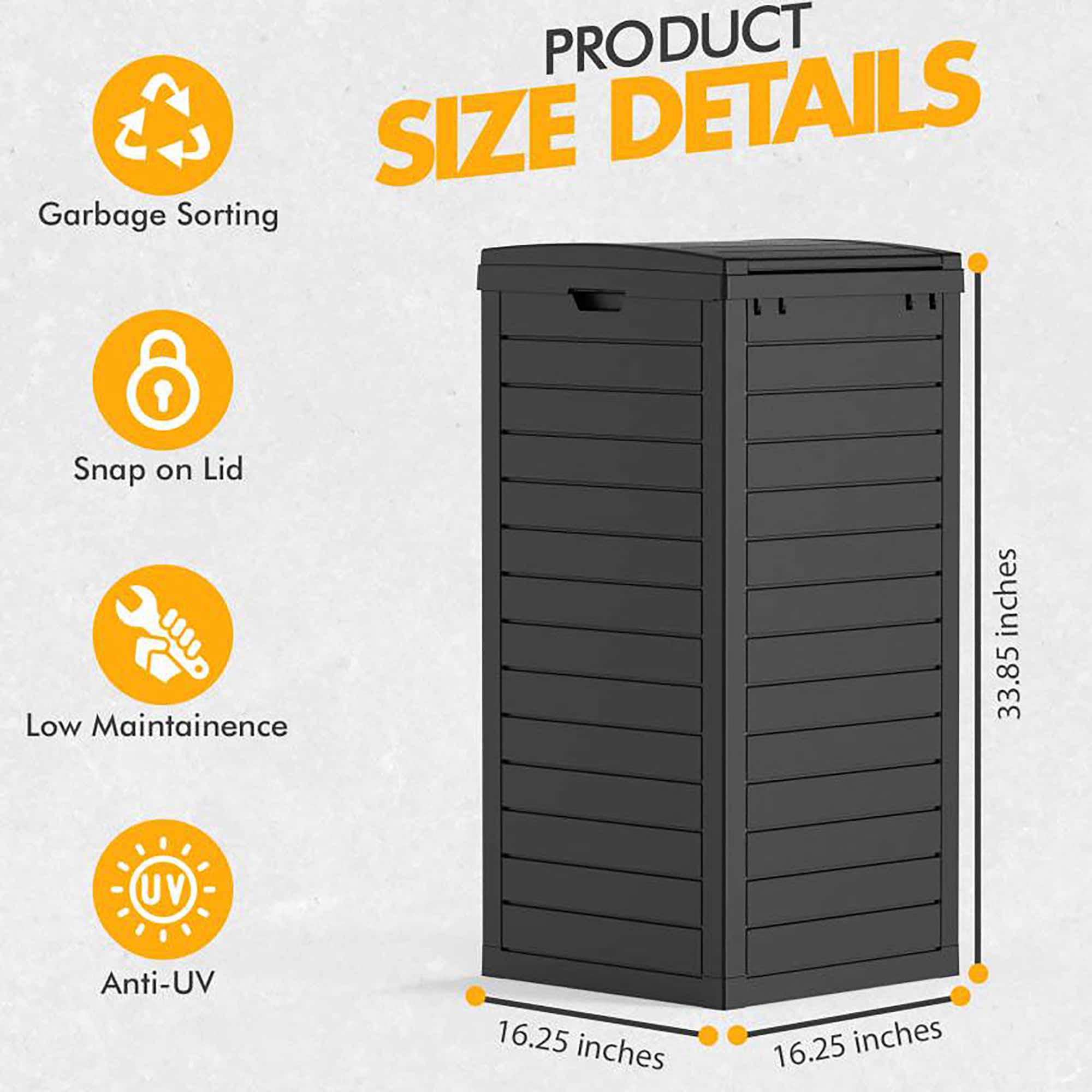 Clihome CL-BT31700BK1 Vinyl-Resin-Storage-Buildings - View #6