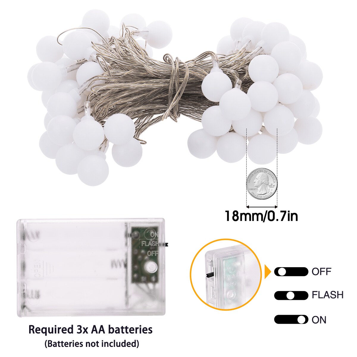 DORESshop CD4012-YK Patio-String-Lights - View #4