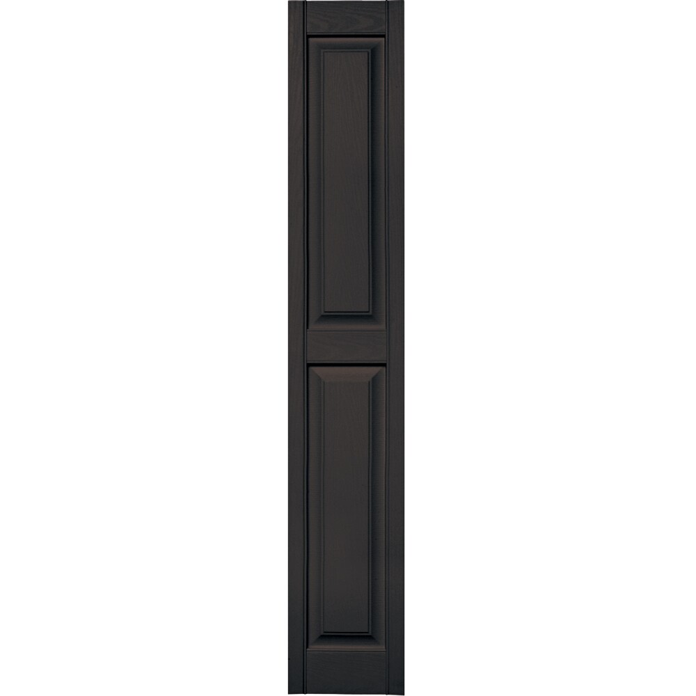 Vantage V4711271010 12-in W x 71.75-in H Musket Brown Raised panel Exterior Shutters ( 1 -Pack )