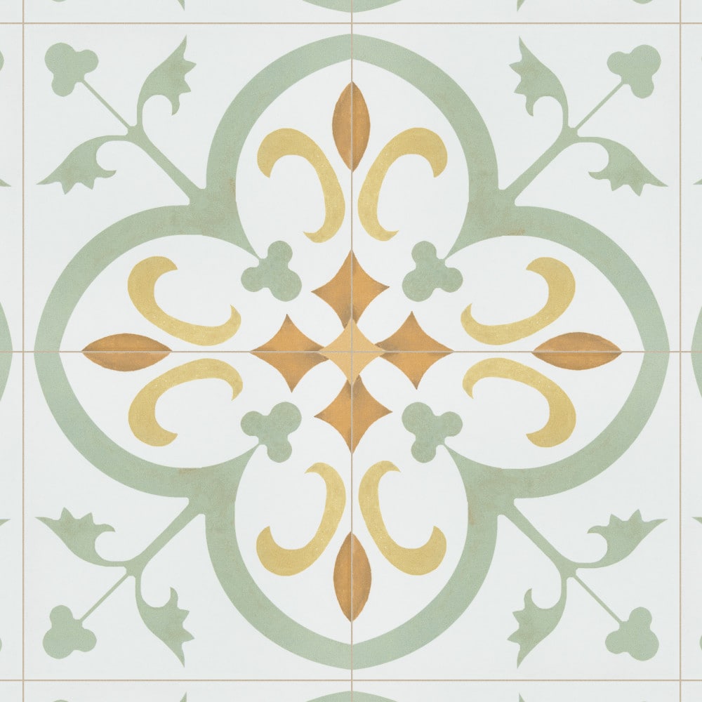 Affinity Tile FRC8REVM Revival Memory 8-in x 8-in Matte Ceramic Patterned Floor and Wall Tile (10.75-sq. ft/ Carton)
