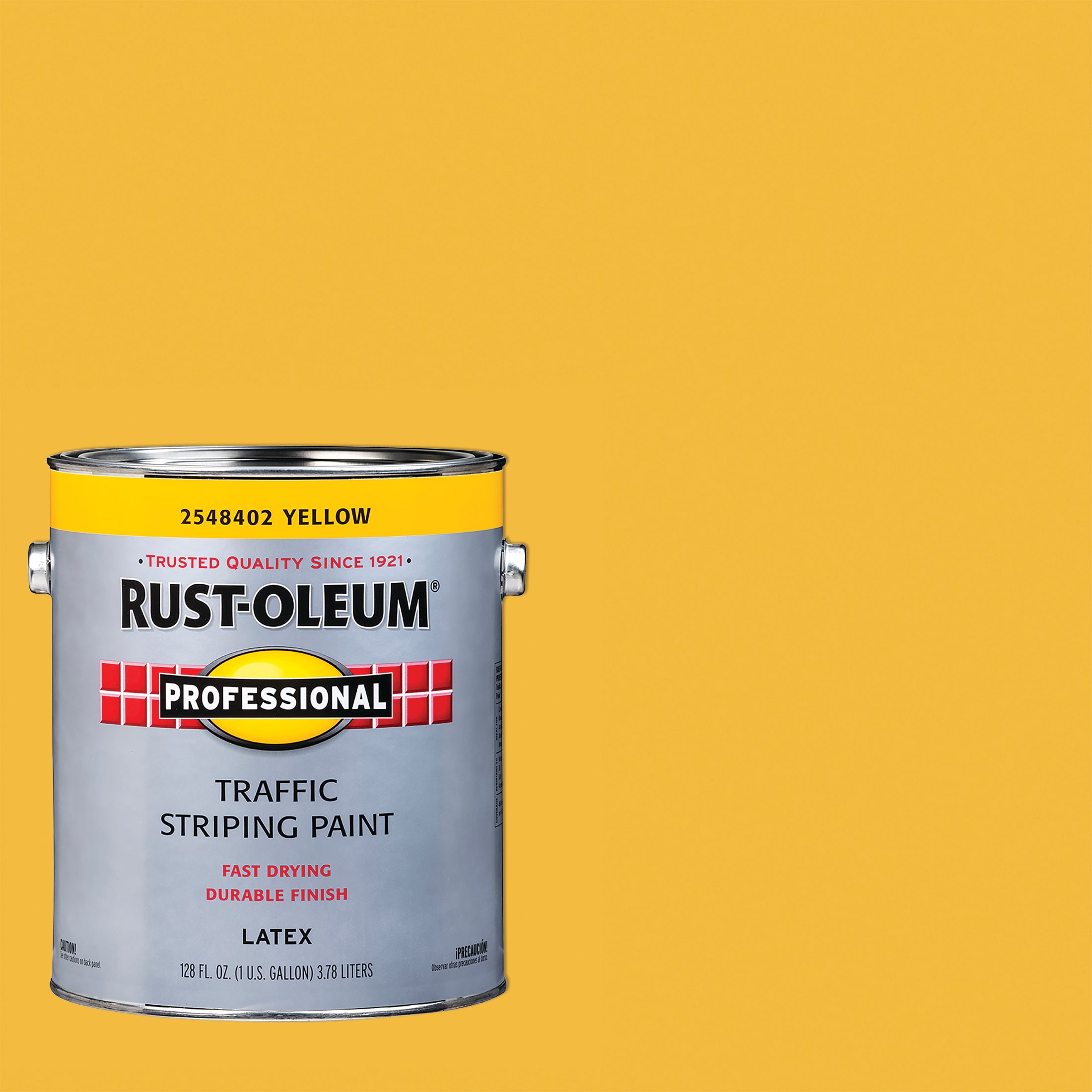 Rust-Oleum Professional Flat Yellow Exterior Water-based Industrial ...