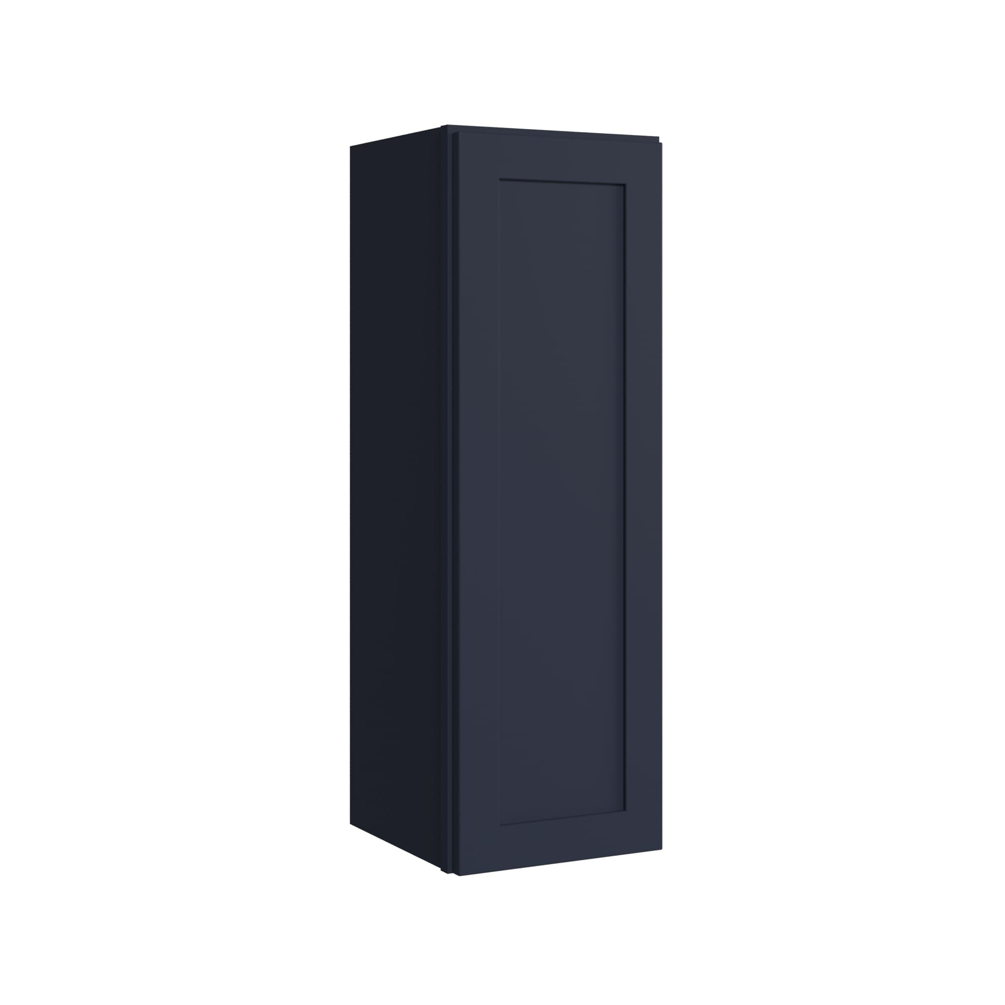 KraftMaid Momentum W1236RG77 Deveron 12-in W x 36-in H x 12-in D Midnight Wall Fully assembled Plywood Cabinet (Recessed Panel Shaker)