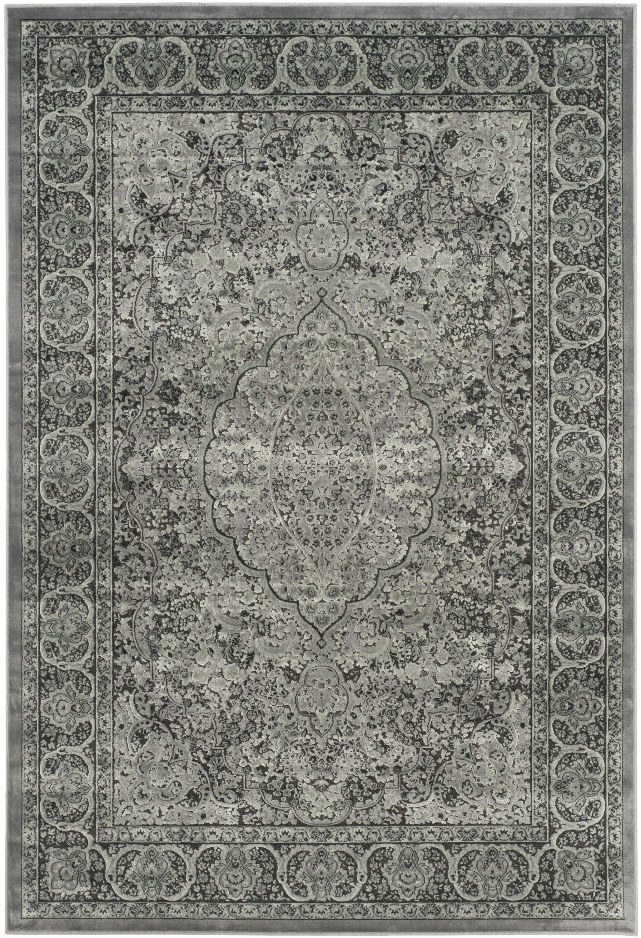 Safavieh PAR169-2730-5 Paradise Callia 5 x 8 (ft) Loomed Synthetic Light Gray/Anthracite Rectangular Indoor Floral/Botanical Oriental Area rug