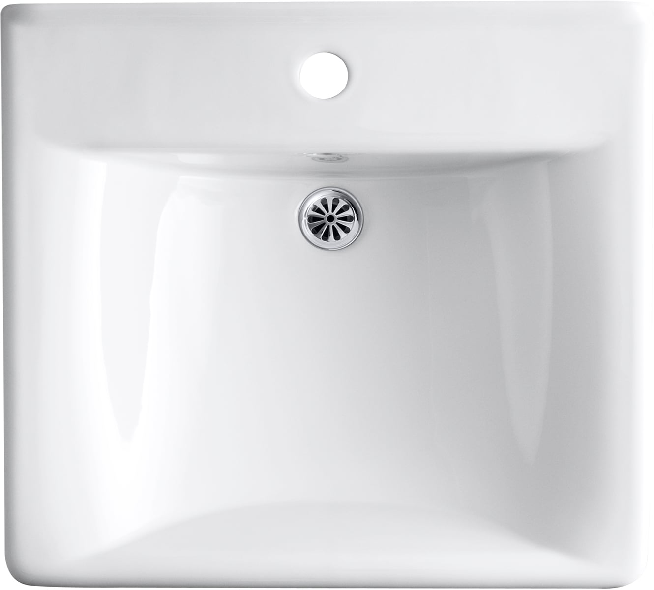 Soho 20" White Ceramic Wall-Mount Bathroom Sink