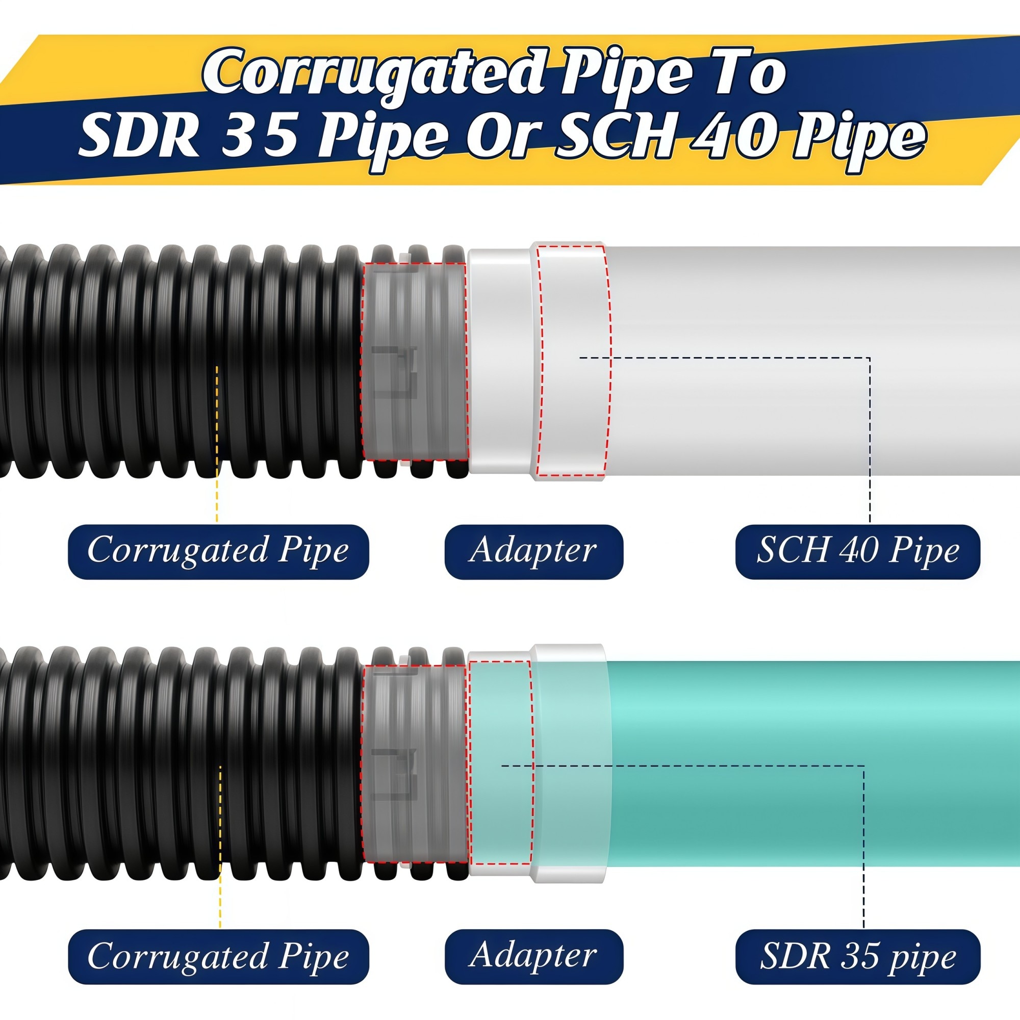 Numhew NHWILL6182 Corrugated-Fittings - View #3