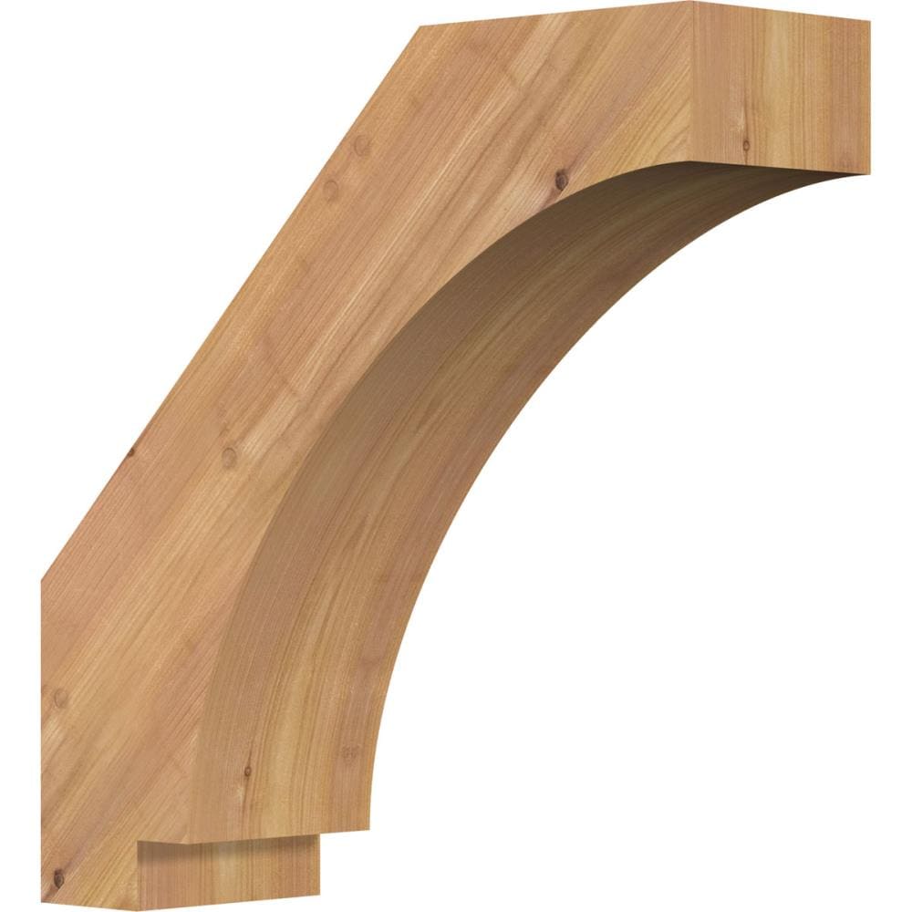 Ekena Millwork BRC06X18X18IMP00SWR 5-1/2-in x 18-in x 18-in Western Red Cedar Unfinished Wood Imperial smooth