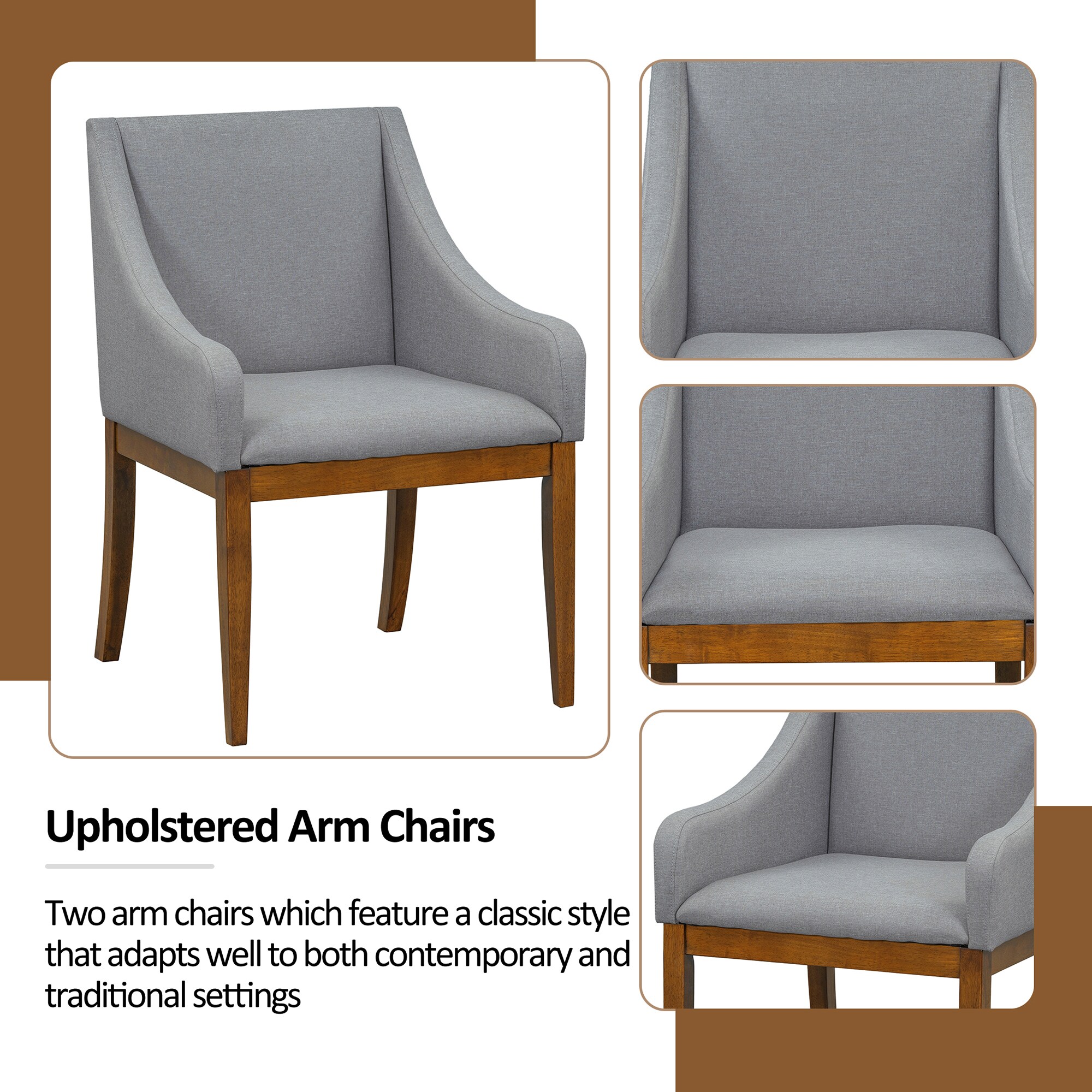 SINOFURN SYA010260GY Dining-Sets - View #3
