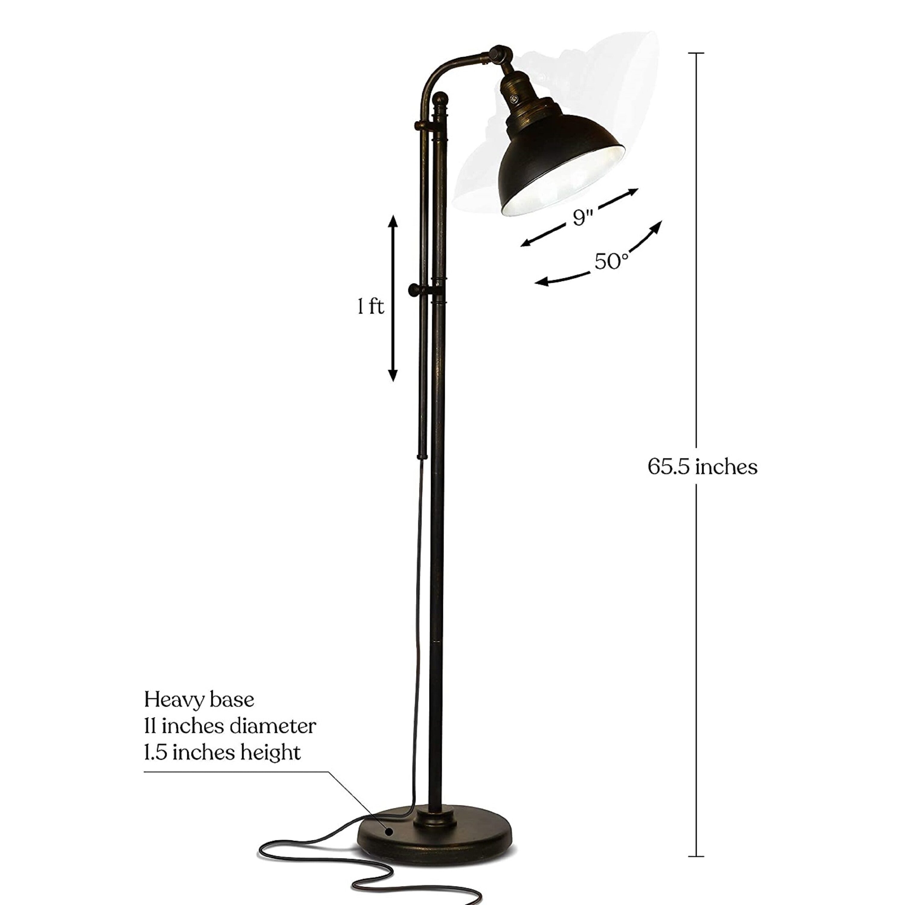 Brightech 65.5-in Bronze Downbridge Floor Lamp Fl-dln-bnz At Lowes.com