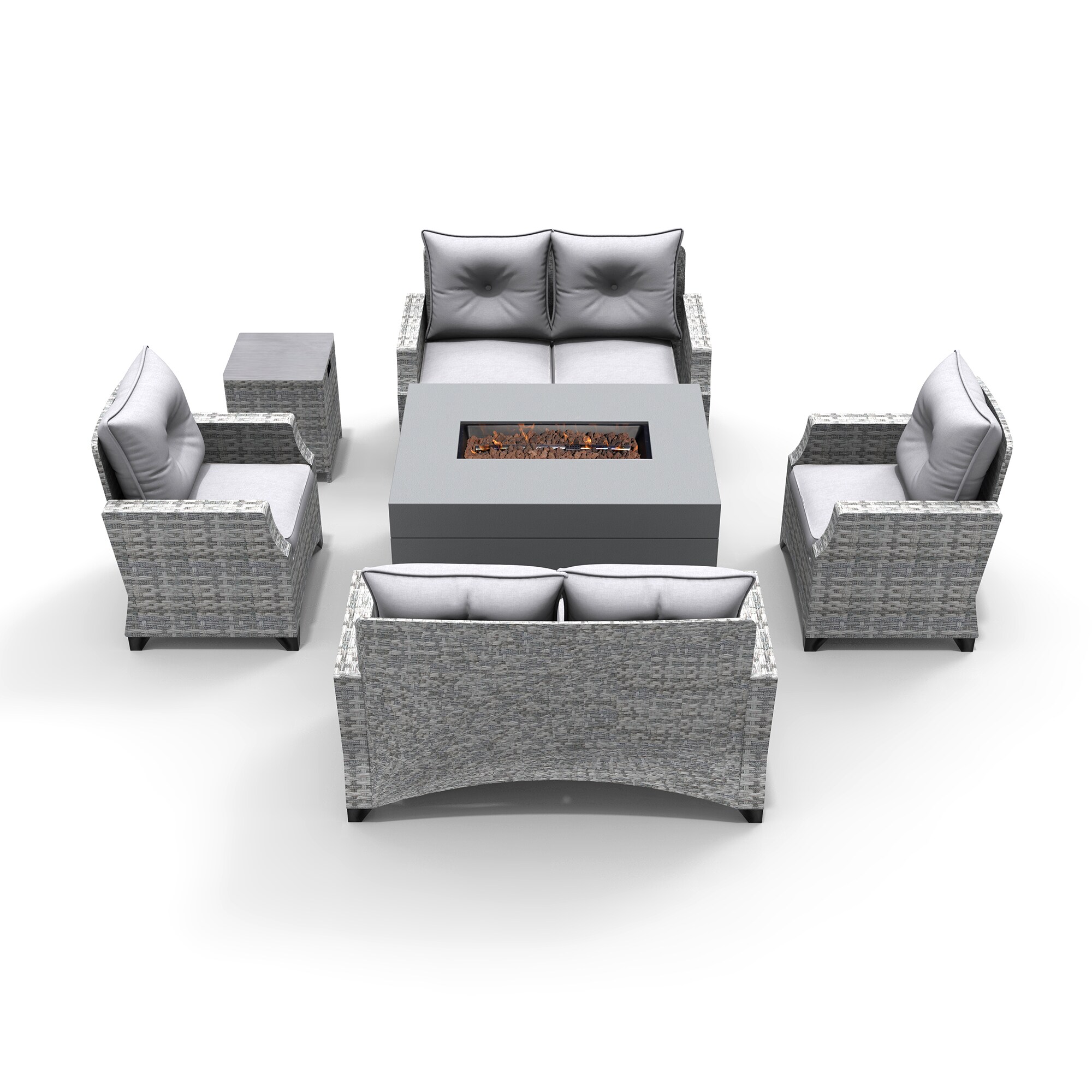 Moda Furnishings 2150-1801-2S Patio-Conversation-Sets - View #5