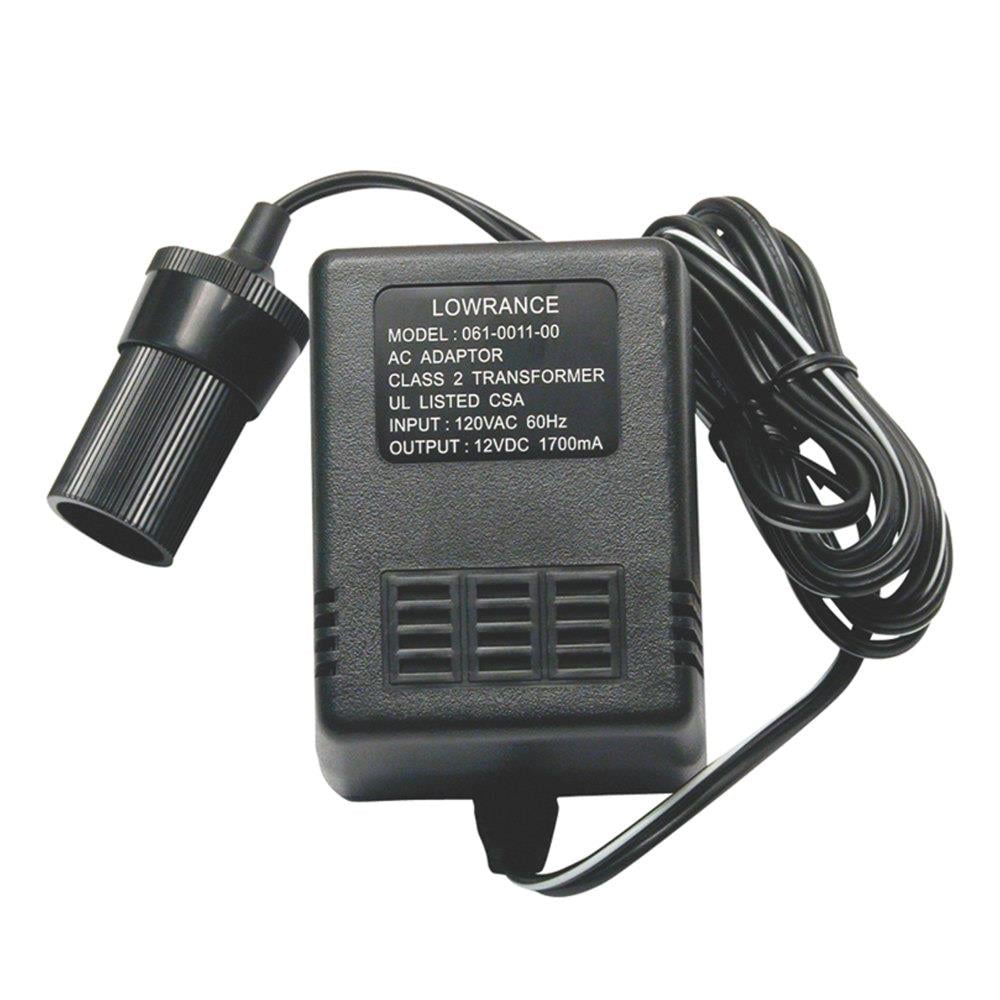 Lowrance AC-CAF- AC Power Adapter to Female Cigarette Lighter (120V) at