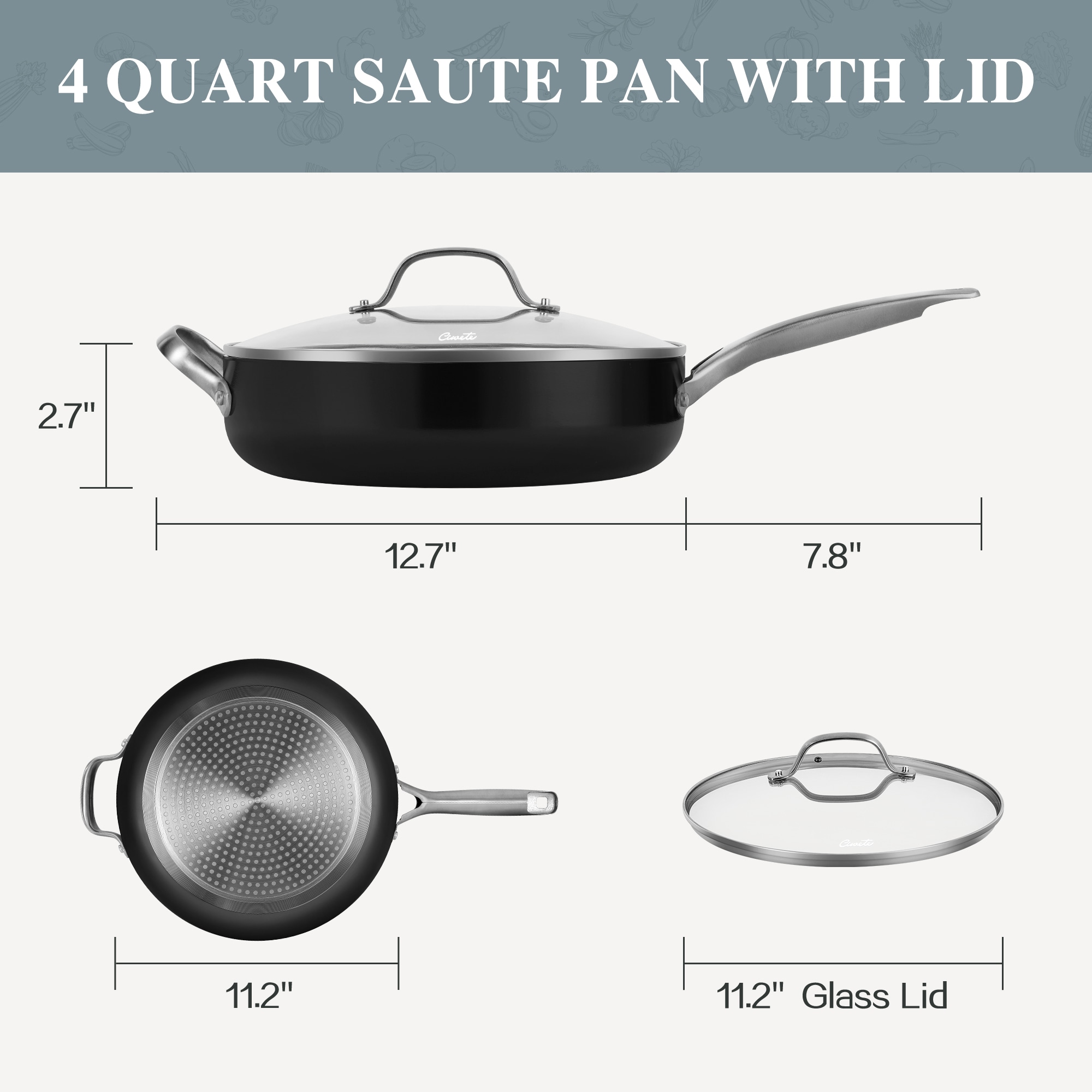 LTMATE LSCN0202-A BLACK Cooking-Pans-Skillets - View #3