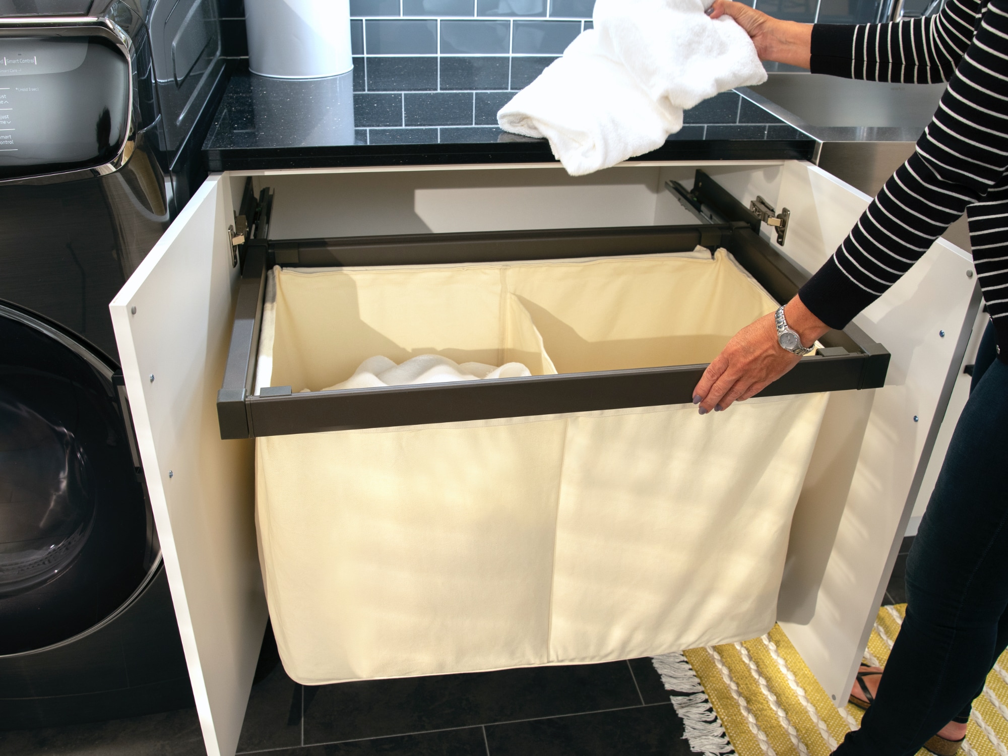 Small White Laundry Room Storage Cabinet — Rickle.