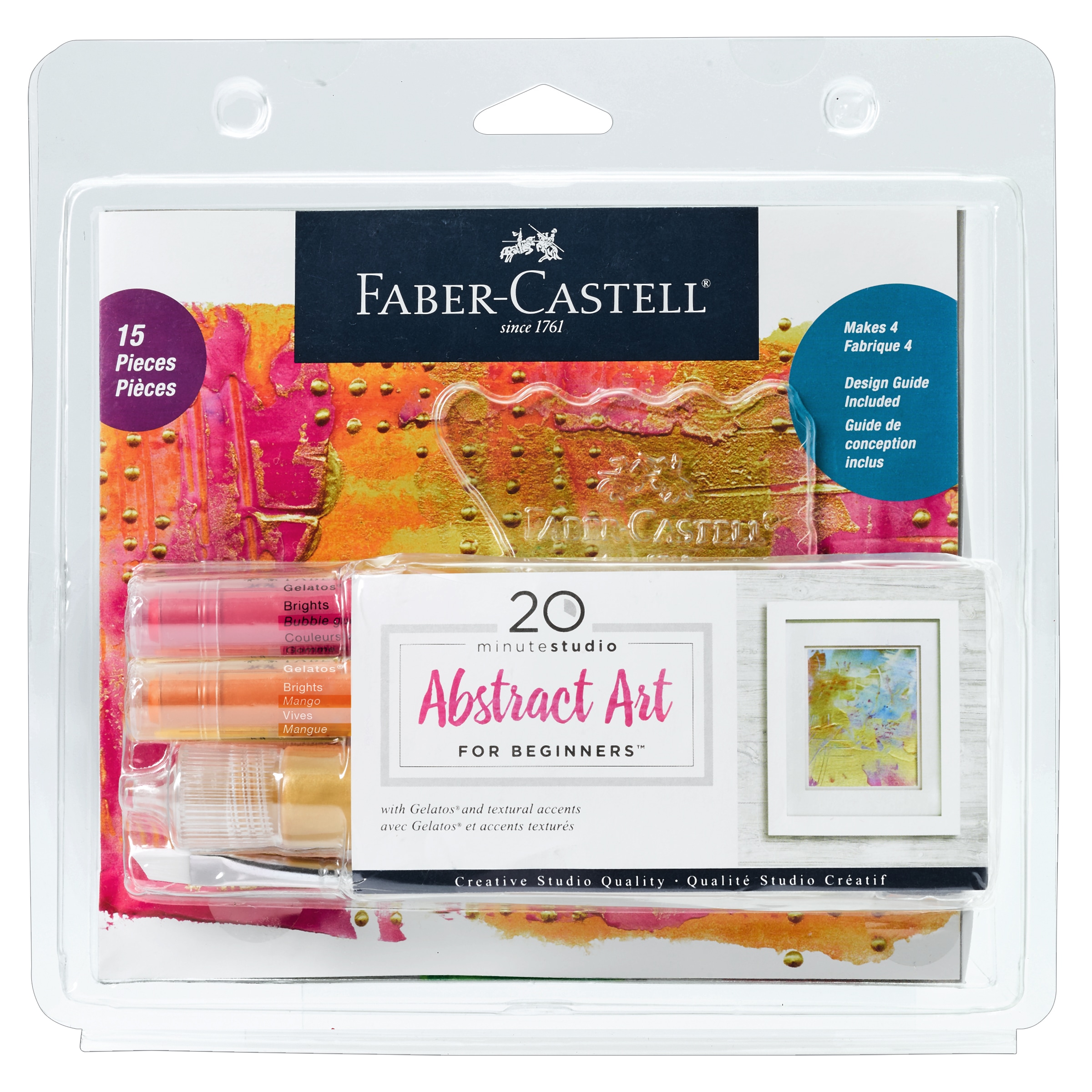 Faber-Castell Creating with Gelatos Art & Craft Kit - Includes 10