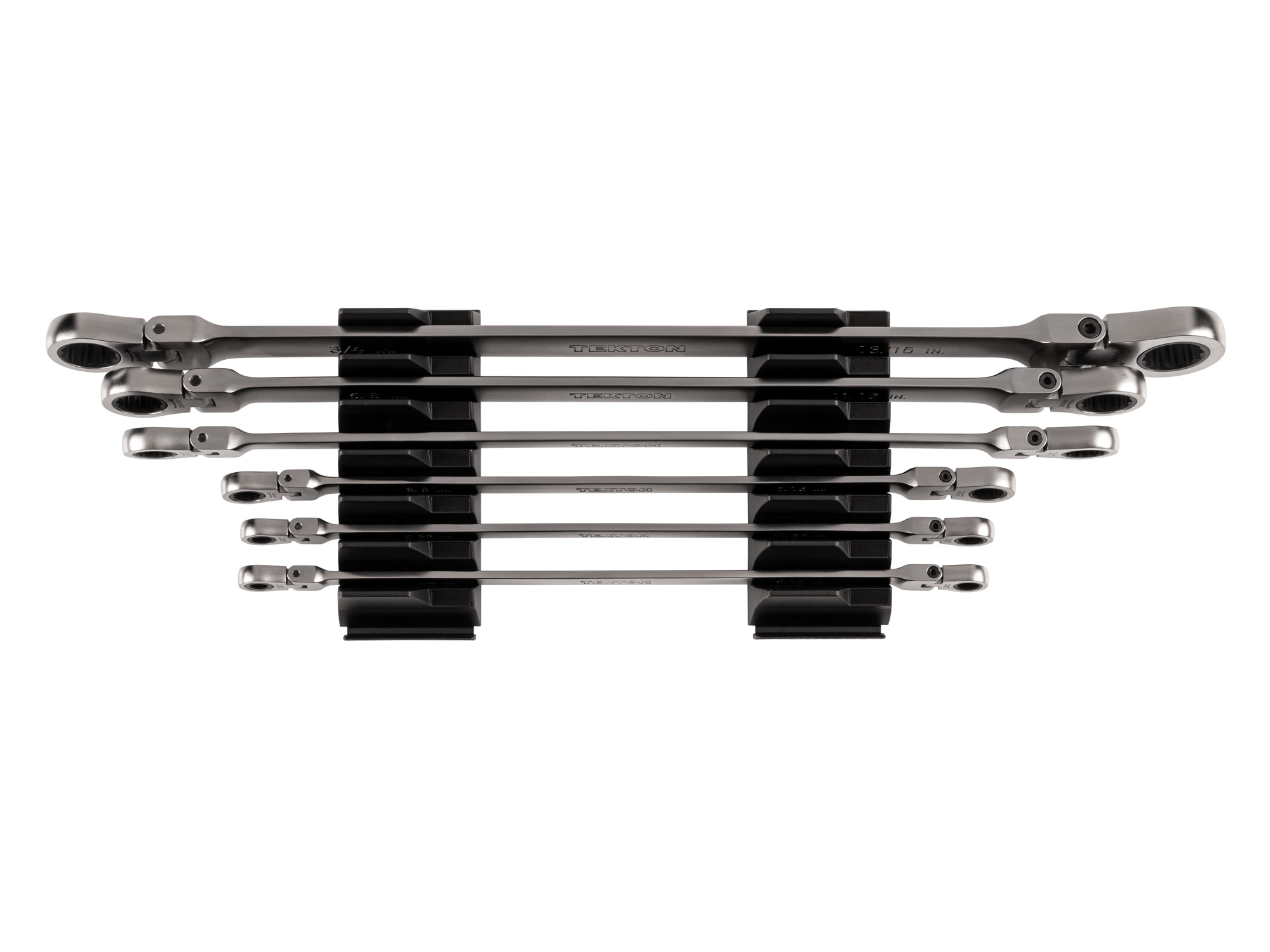 TEKTON WRB96300 6 -Piece Set Standard (SAE) Flexible Head Ratchet Wrench