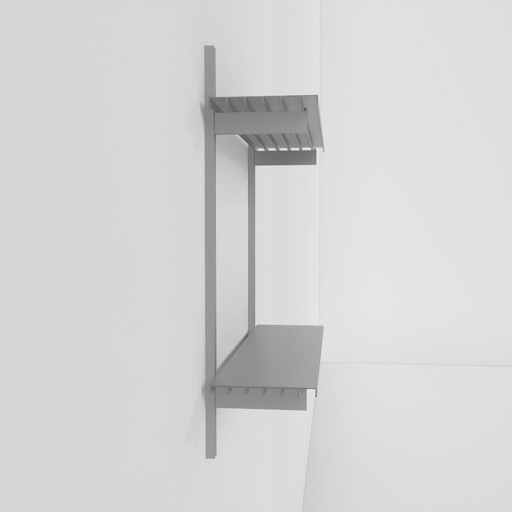 Modern Shelving ALUMWAL-624-SS Wall-Mounted-Shelving - View #4