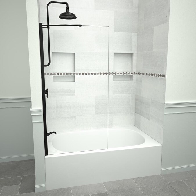 Alcove Bathtub Door Clear Glass, Images Of Bathtubs With Shower Doors