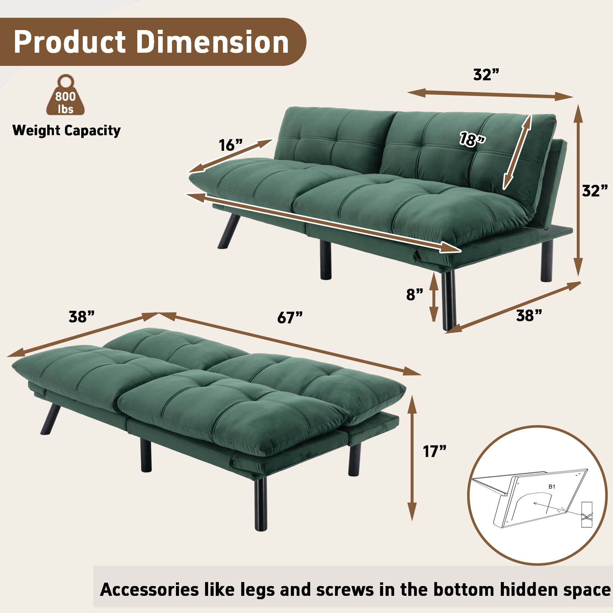 Sunrinx MG11-LR-02 futons - View #6